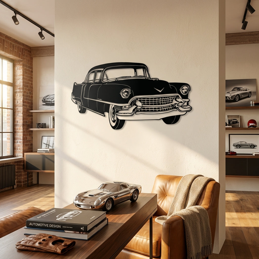 Klasik Cadillac – Araba Metal Duvar Dekoru