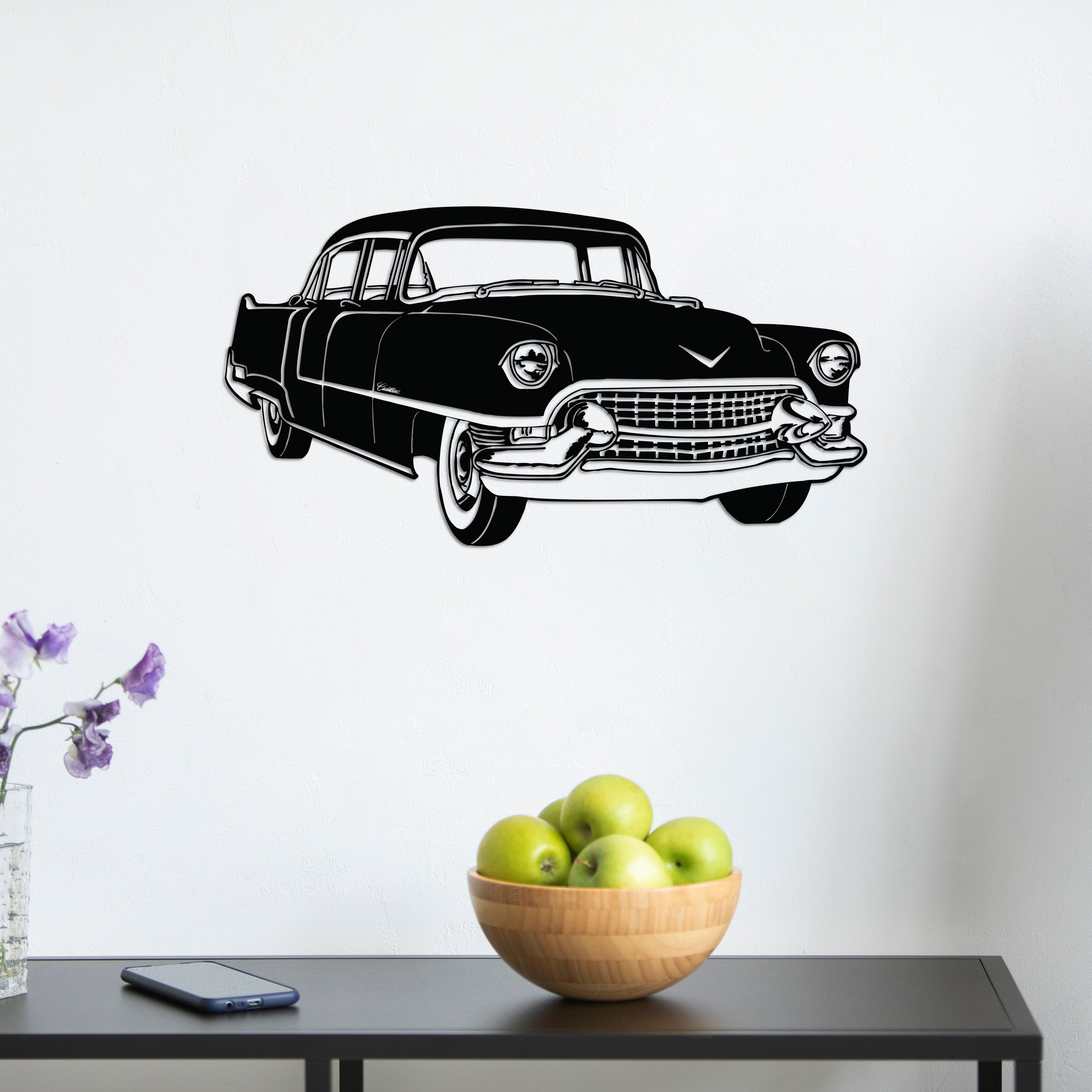 Klasik Cadillac – Araba Metal Duvar Dekoru Laser Artique