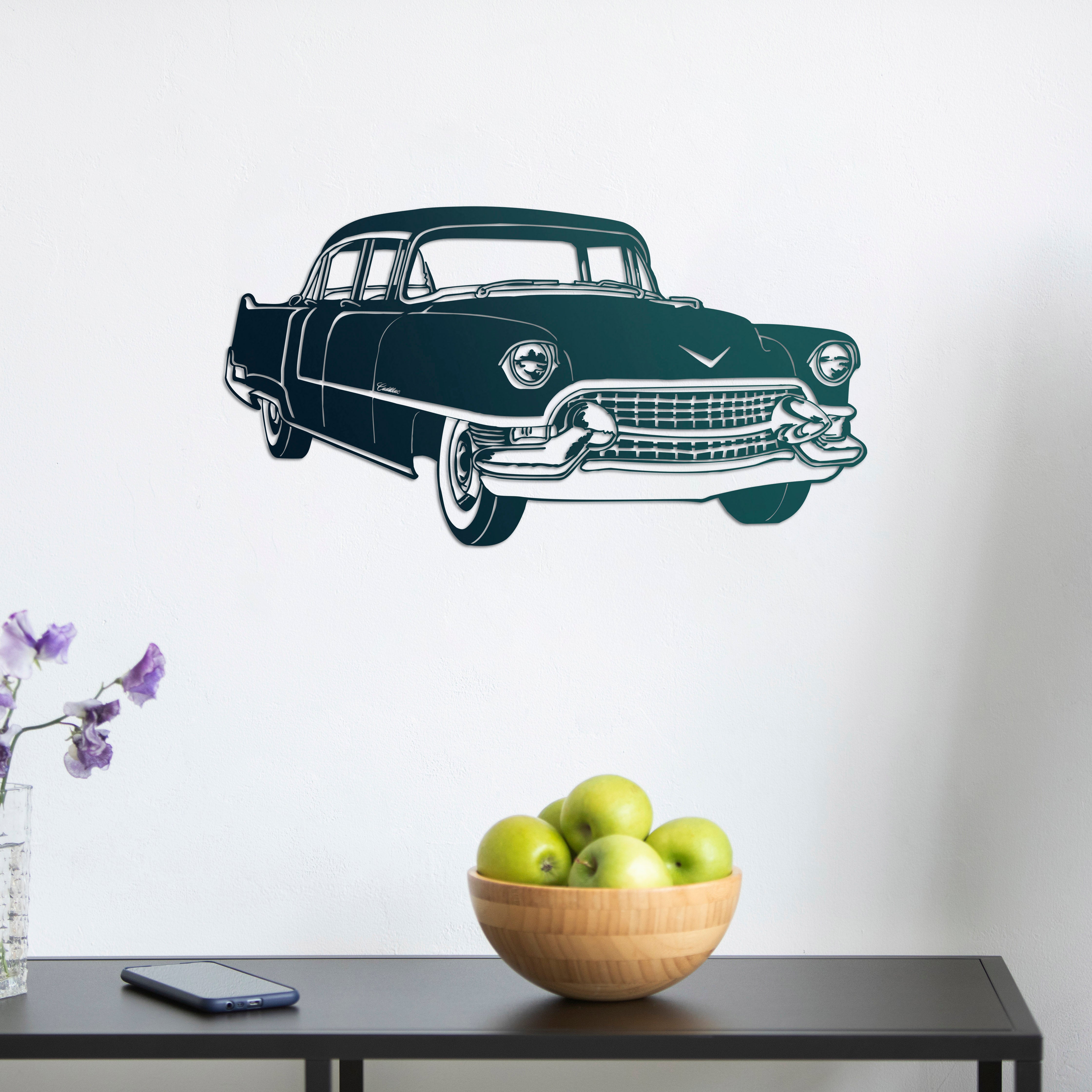 Klasik Cadillac – Araba Metal Duvar Dekoru Laser Artique