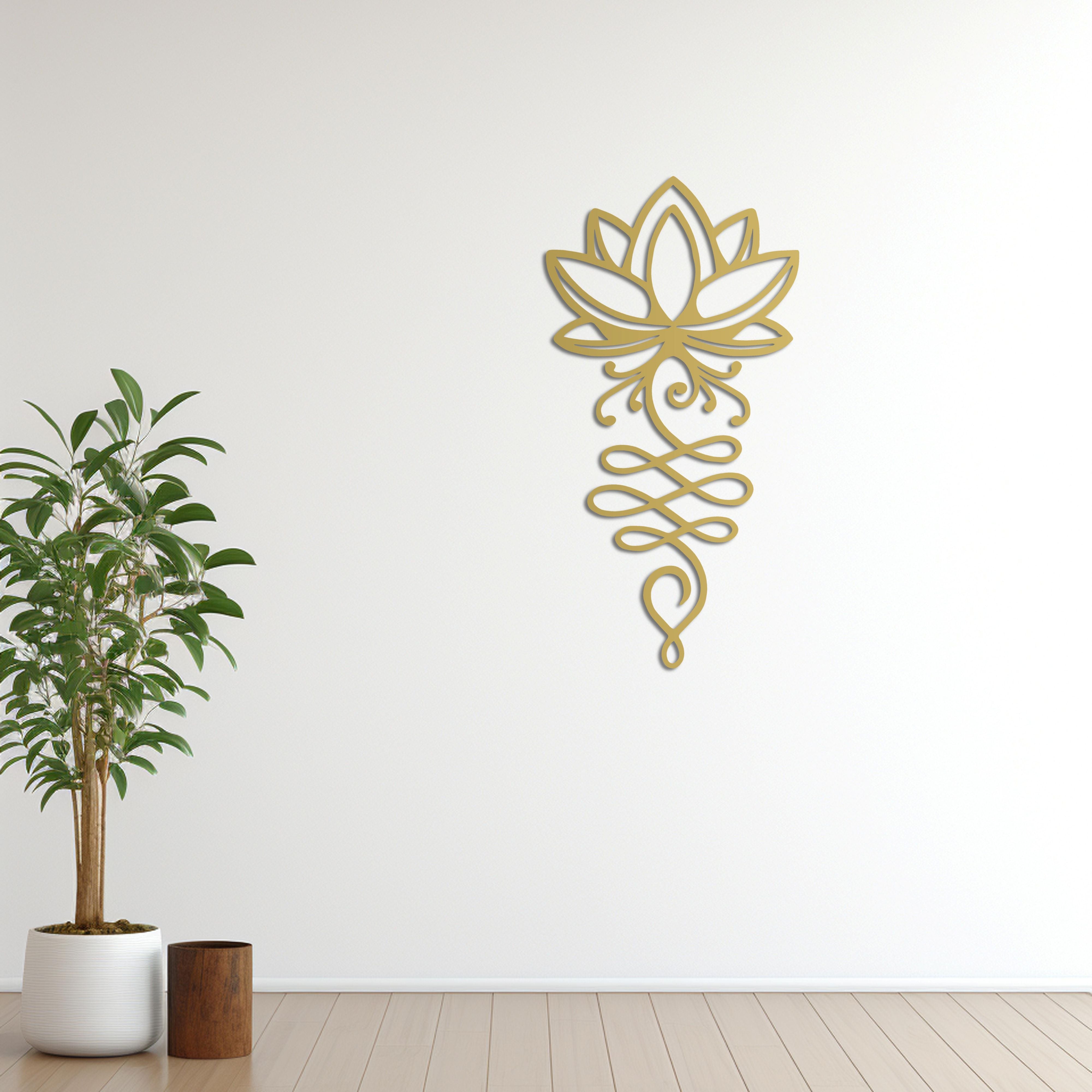 Lotus’un Yolculuğu Metal Duvar Dekoru