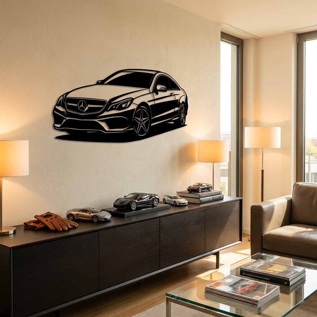 Mercedes-Benz E-Coupé – Araba Metal Duvar Dekoru