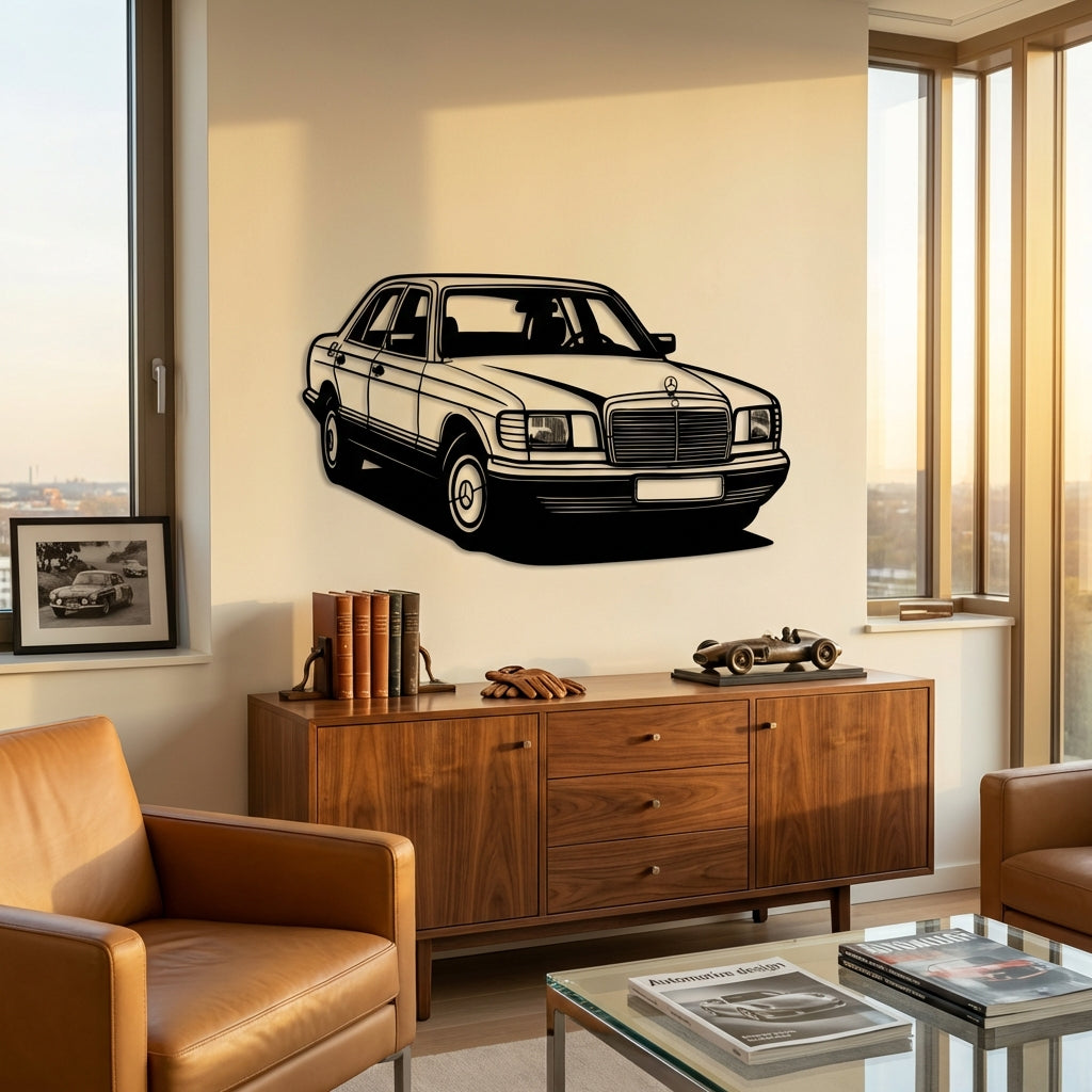 Mercedes-Benz W126 – Araba Metal Duvar Dekoru