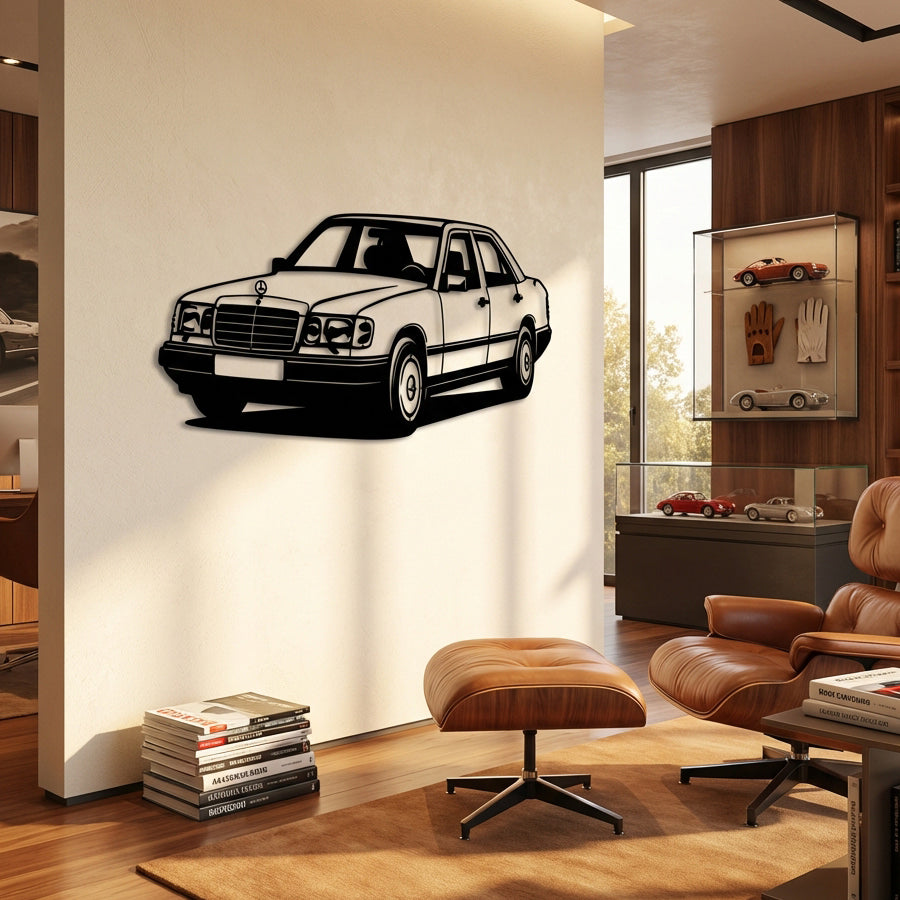 Mercedes-Benz 300E (W124) – Araba Metal Duvar Dekoru