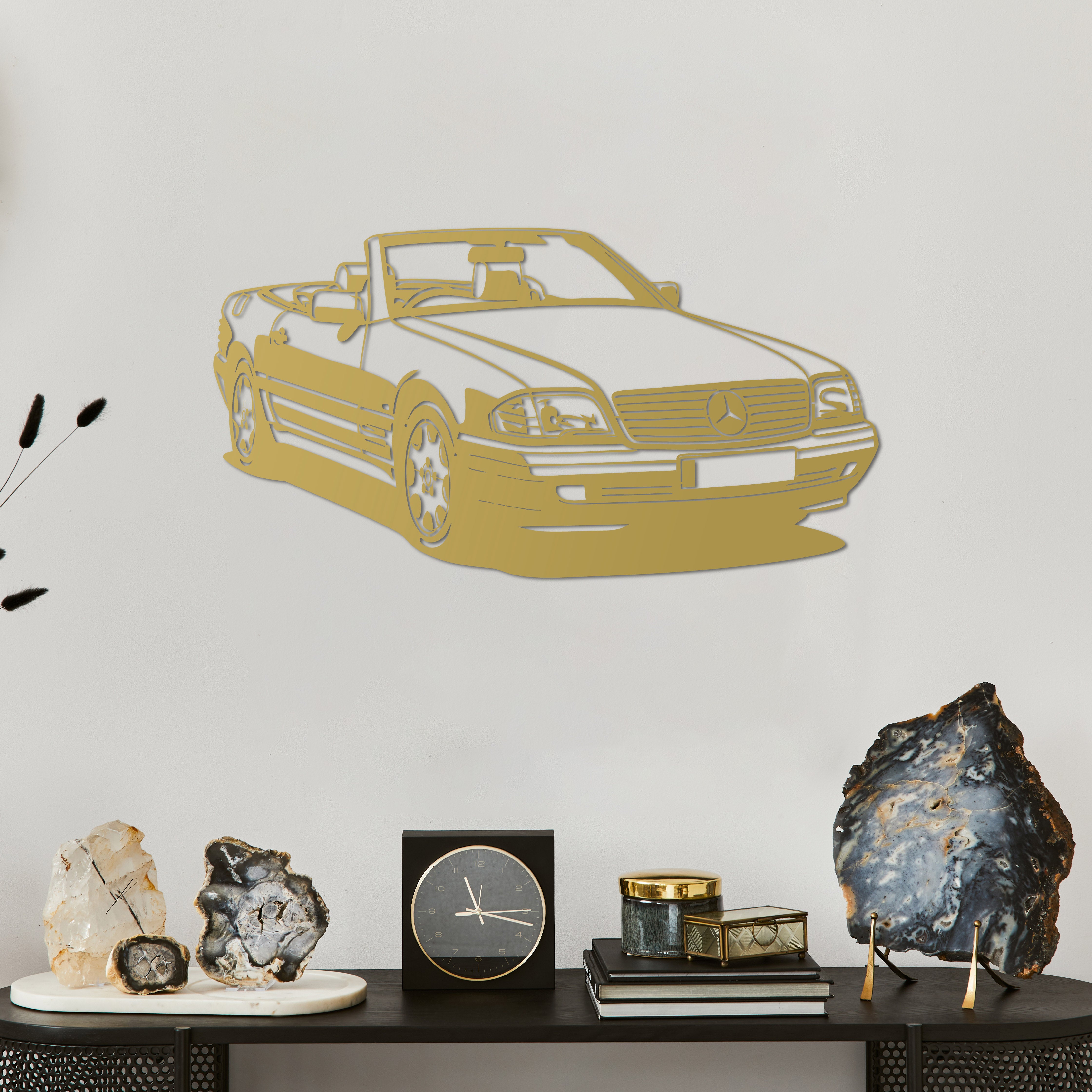 Mercedes-Benz SL (R129) – Araba Metal Duvar Dekoru Laser Artique