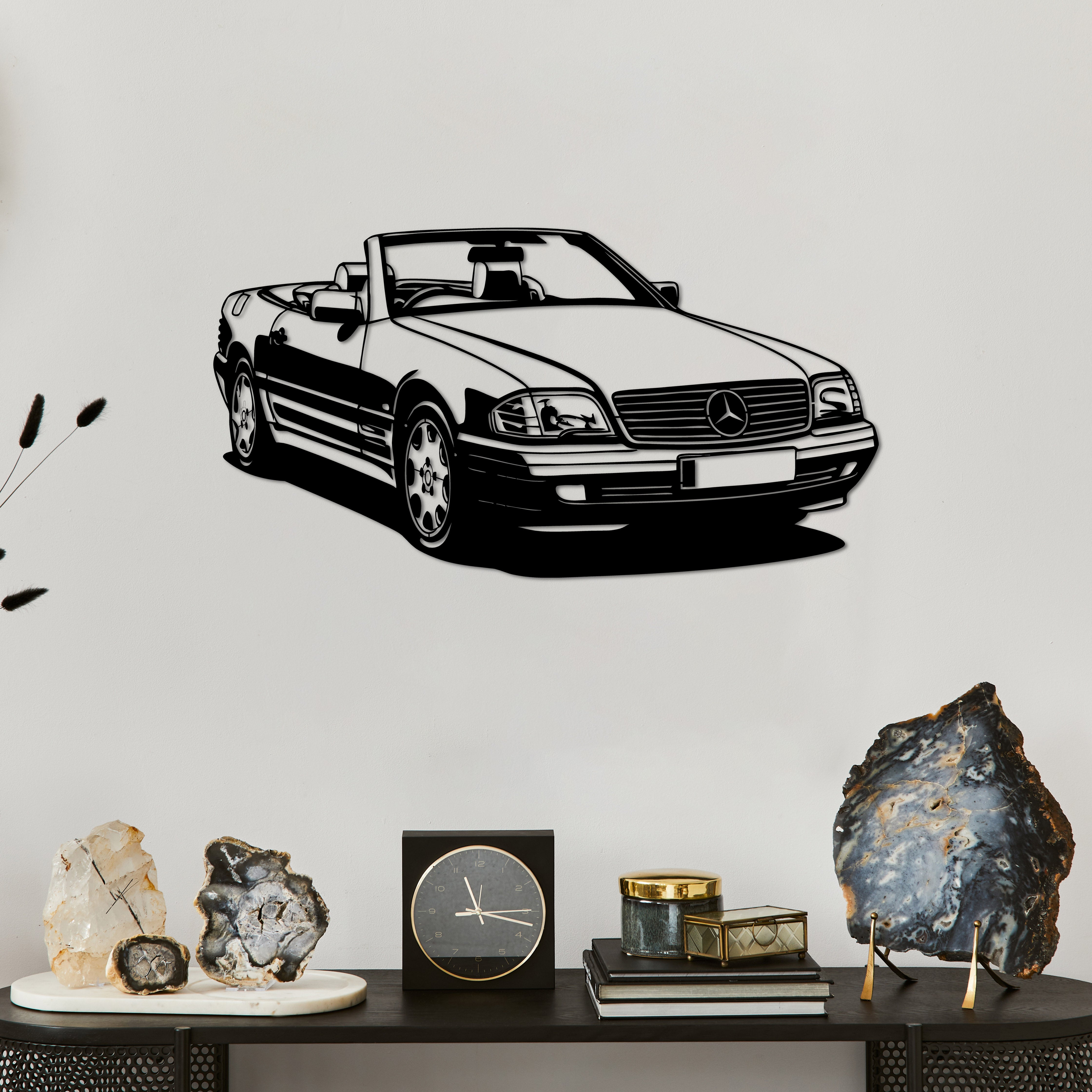 Mercedes-Benz SL (R129) – Araba Metal Duvar Dekoru Laser Artique