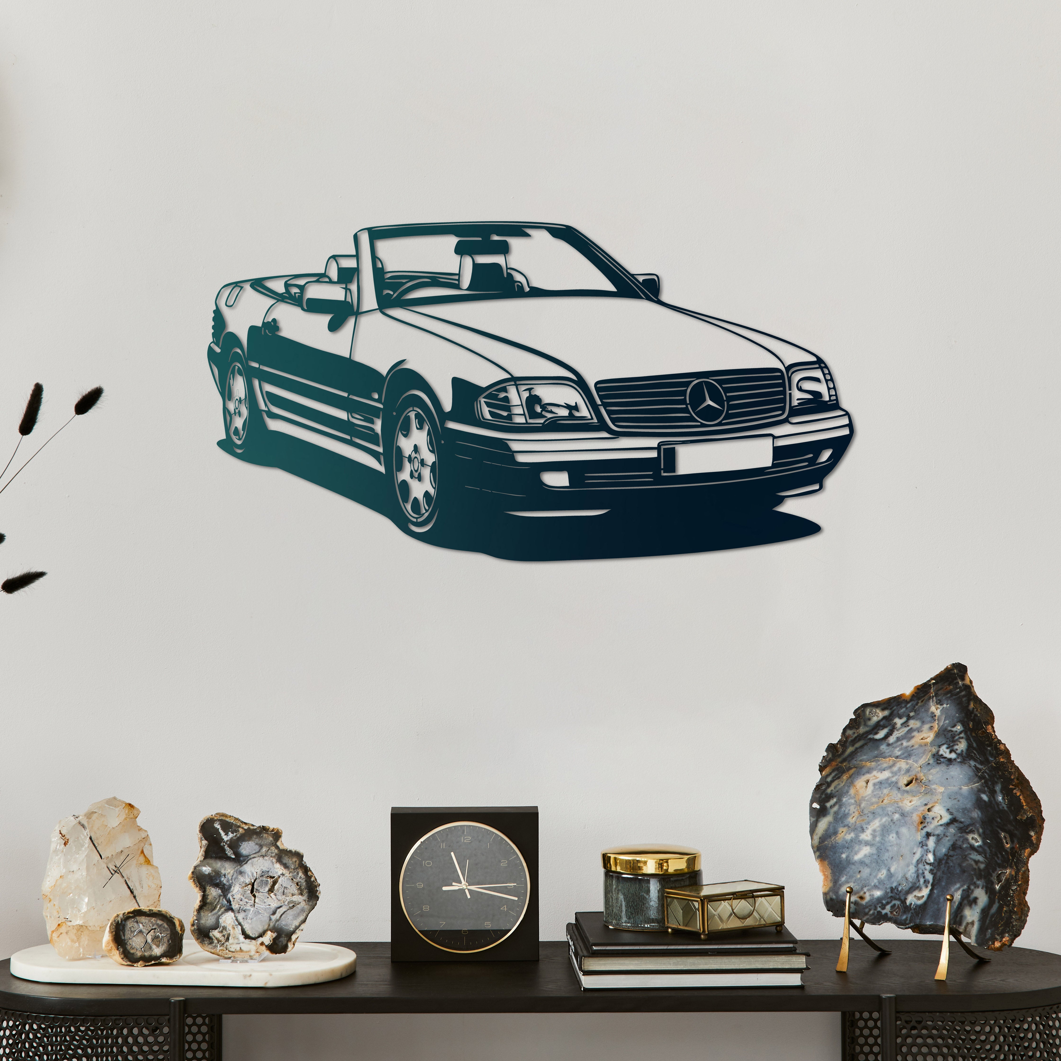 Mercedes-Benz SL (R129) – Araba Metal Duvar Dekoru Laser Artique