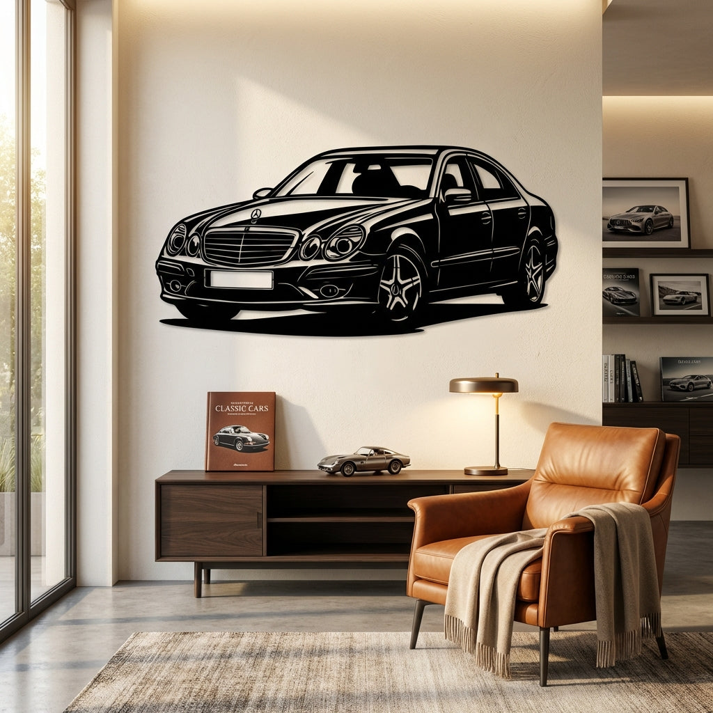 Mercedes-Benz W211 E-Class – Araba Metal Duvar Dekoru