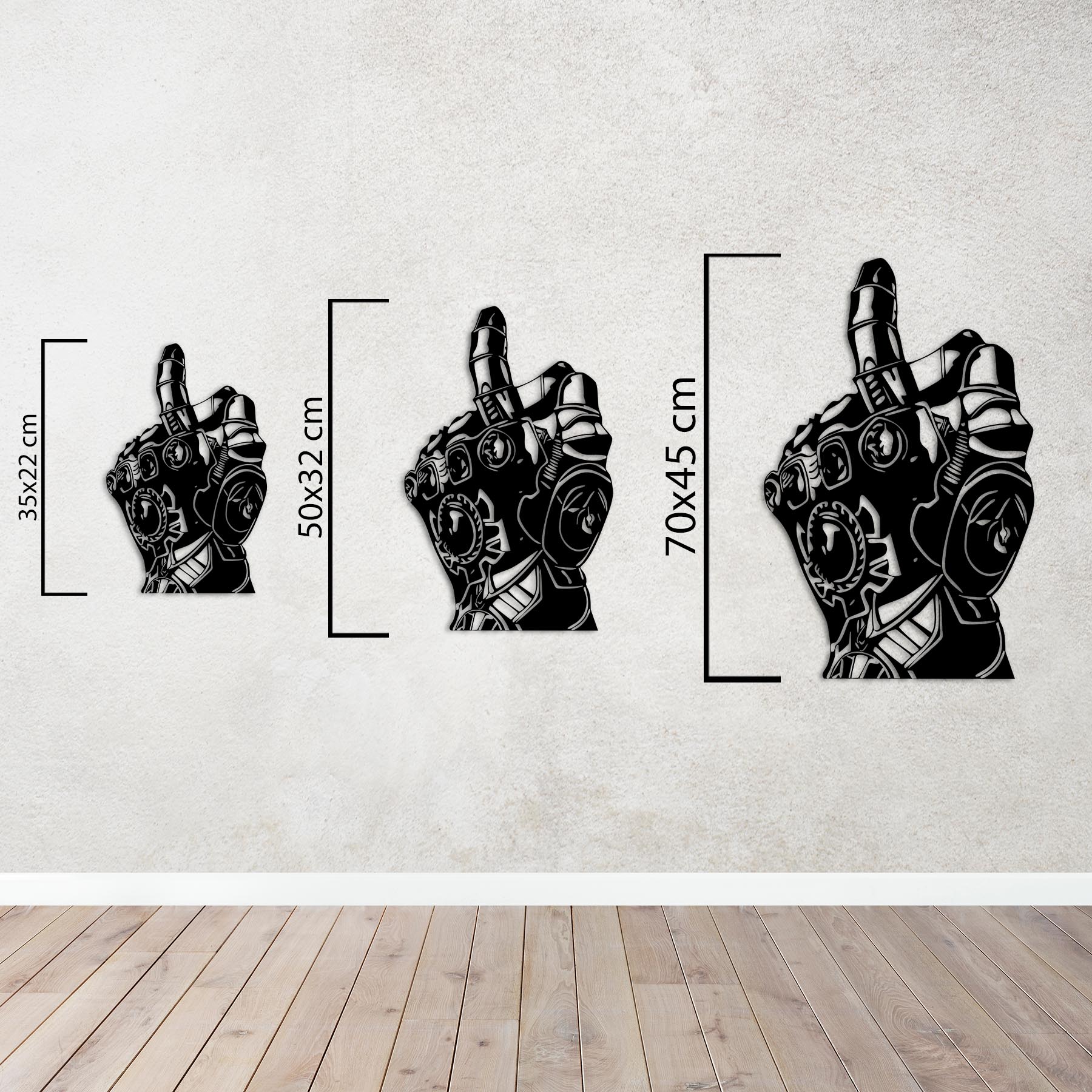Sonsuzluk Eldiveni Metal Duvar Dekoru