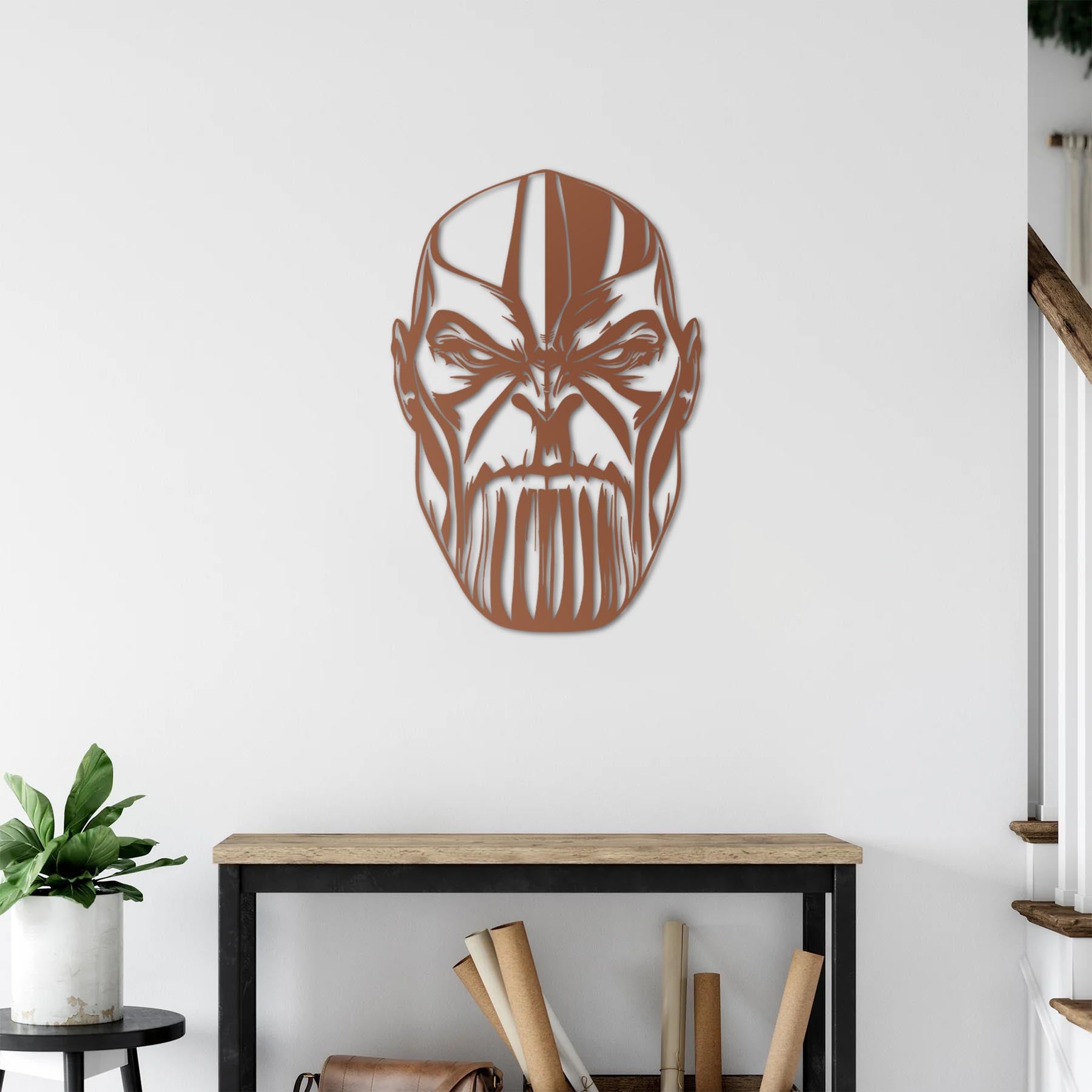 Thanos Portresi Metal Duvar Dekoru