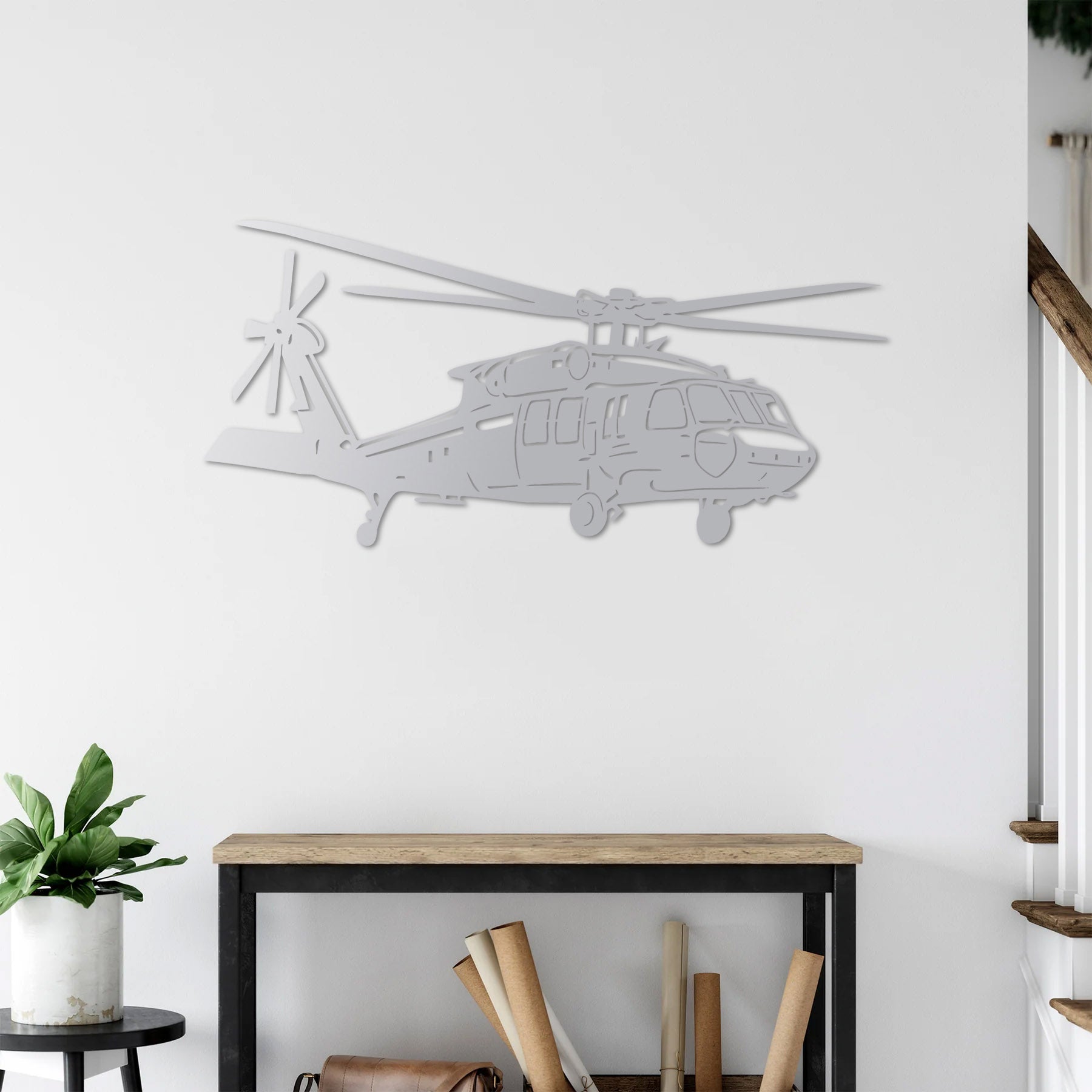 UH-60 Black Hawk Flight Edition – Helikopter Metal Duvar Dekoru