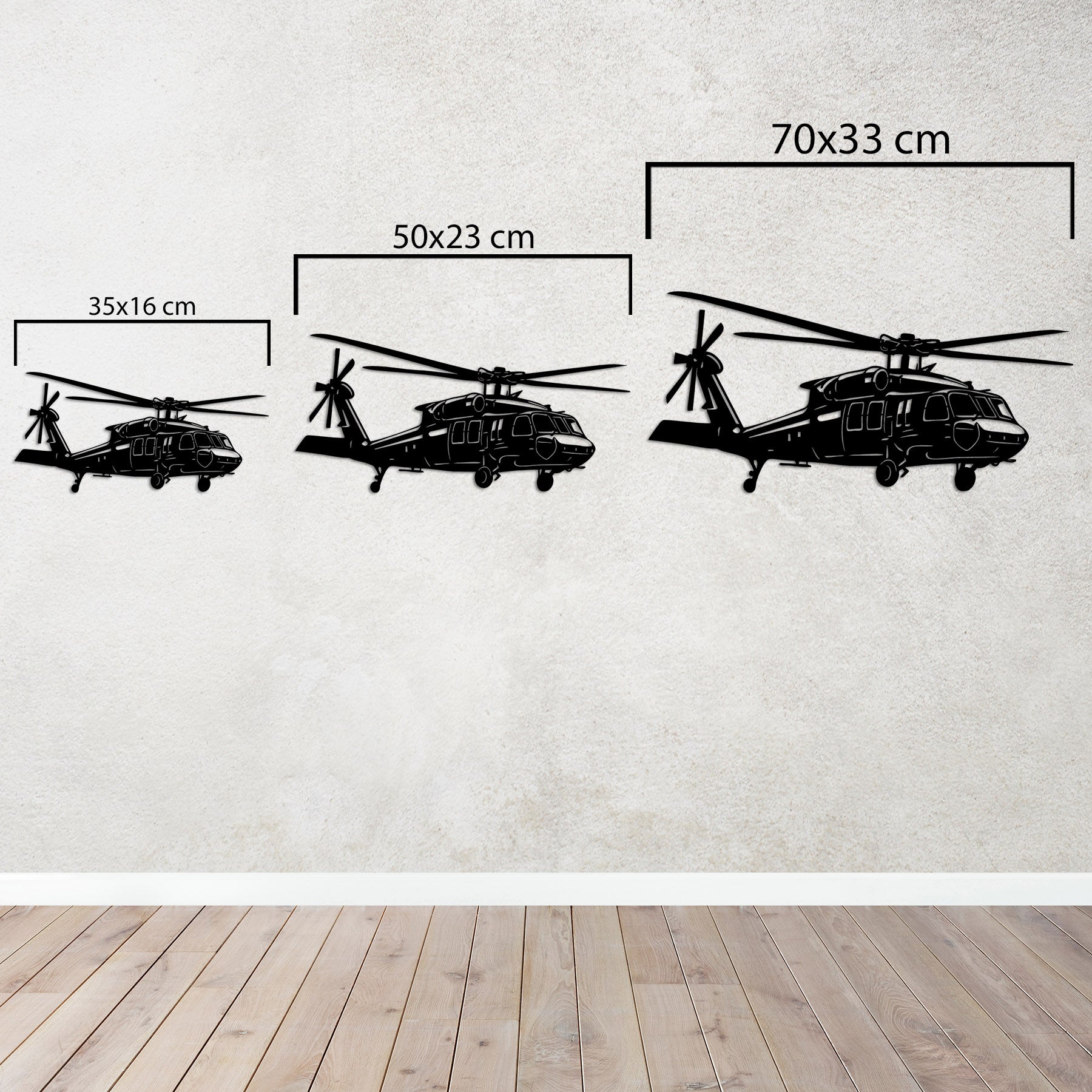 UH-60 Black Hawk Flight Edition – Helikopter Metal Duvar Dekoru