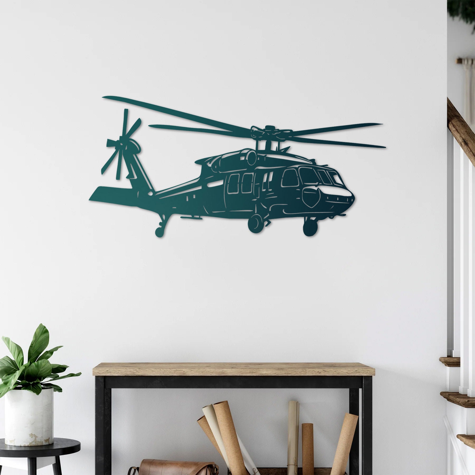 UH-60 Black Hawk Flight Edition – Helikopter Metal Duvar Dekoru