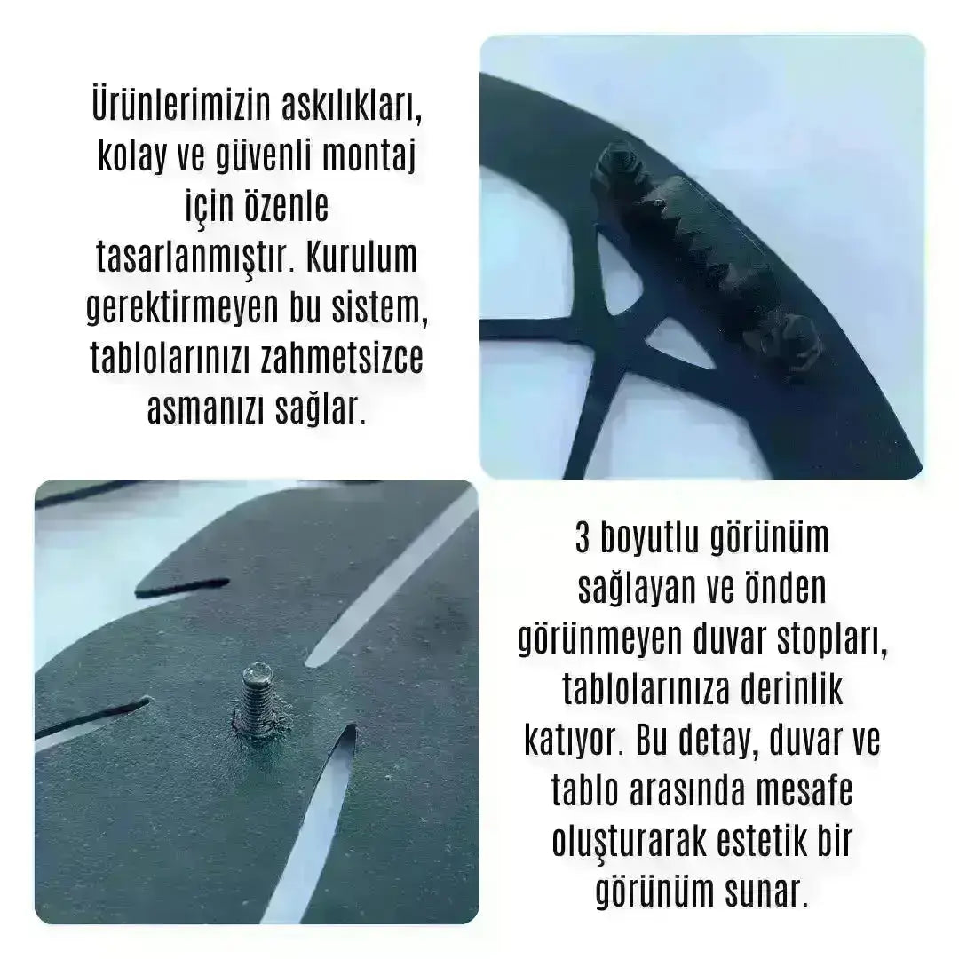 Türkün Sarsılmaz Gücü Metal Duvar Dekoru – Kurt, At ve Kartal 3’lü Set