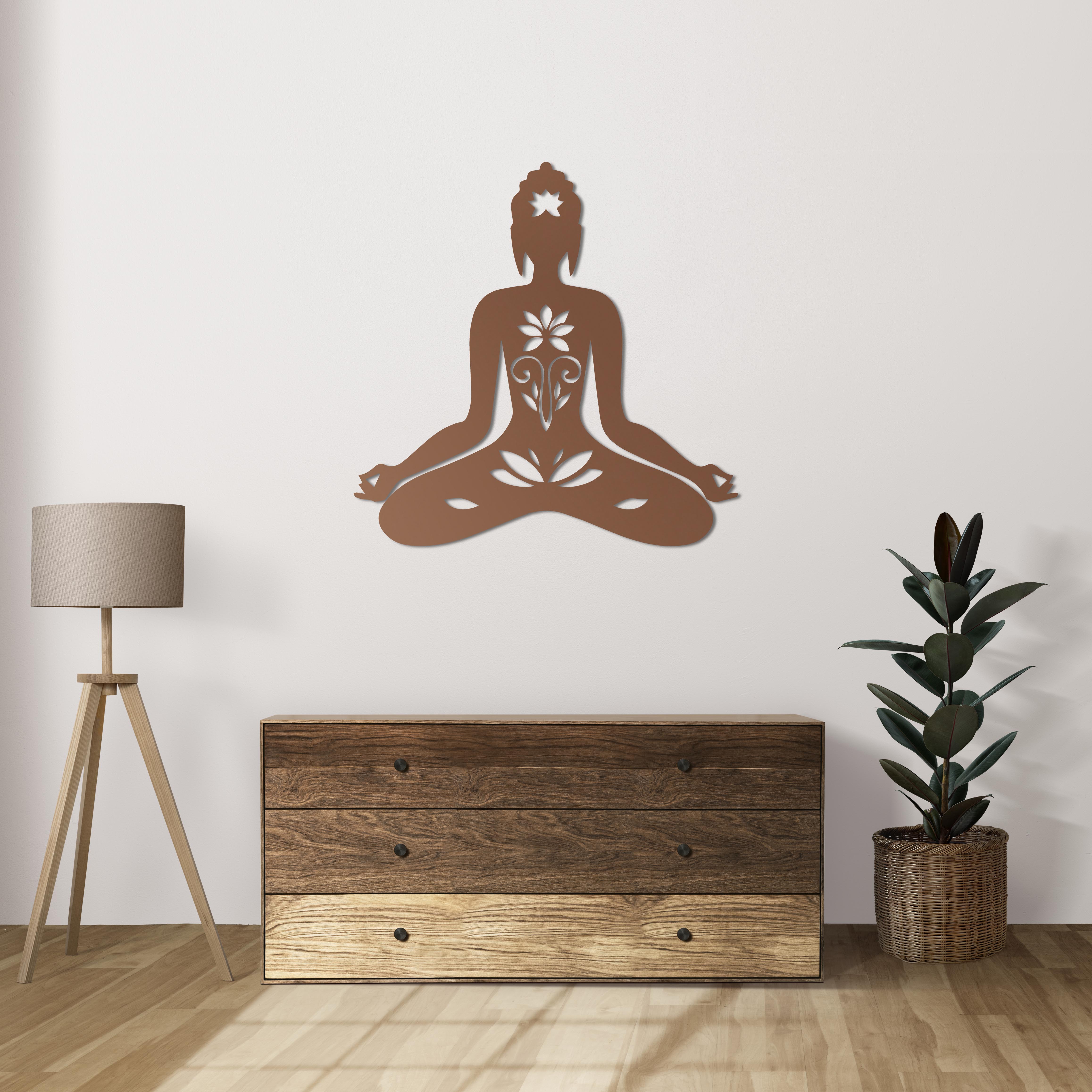 Lotus Meditasyon – Metal Duvar Dekoru