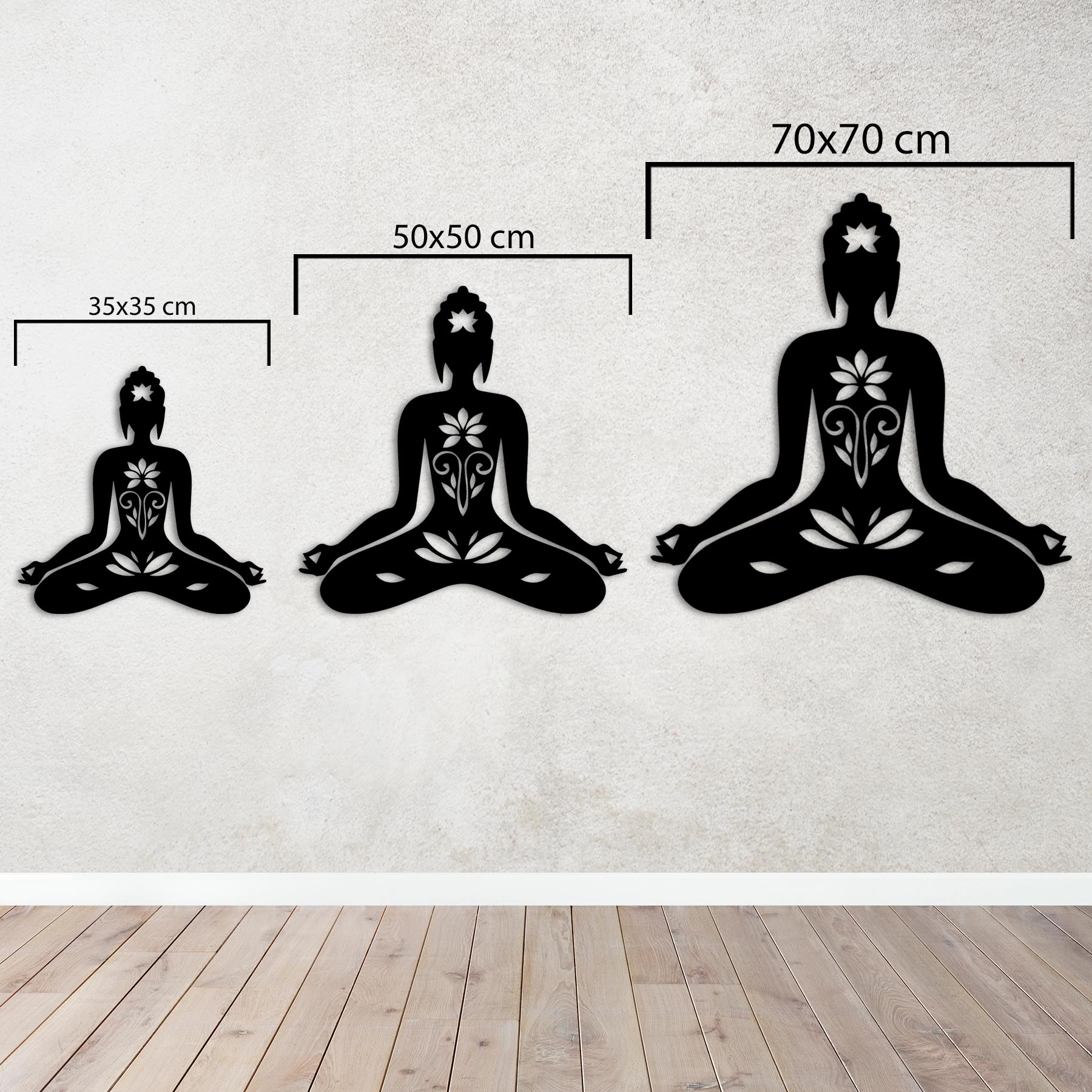 Lotus Meditasyon – Metal Duvar Dekoru