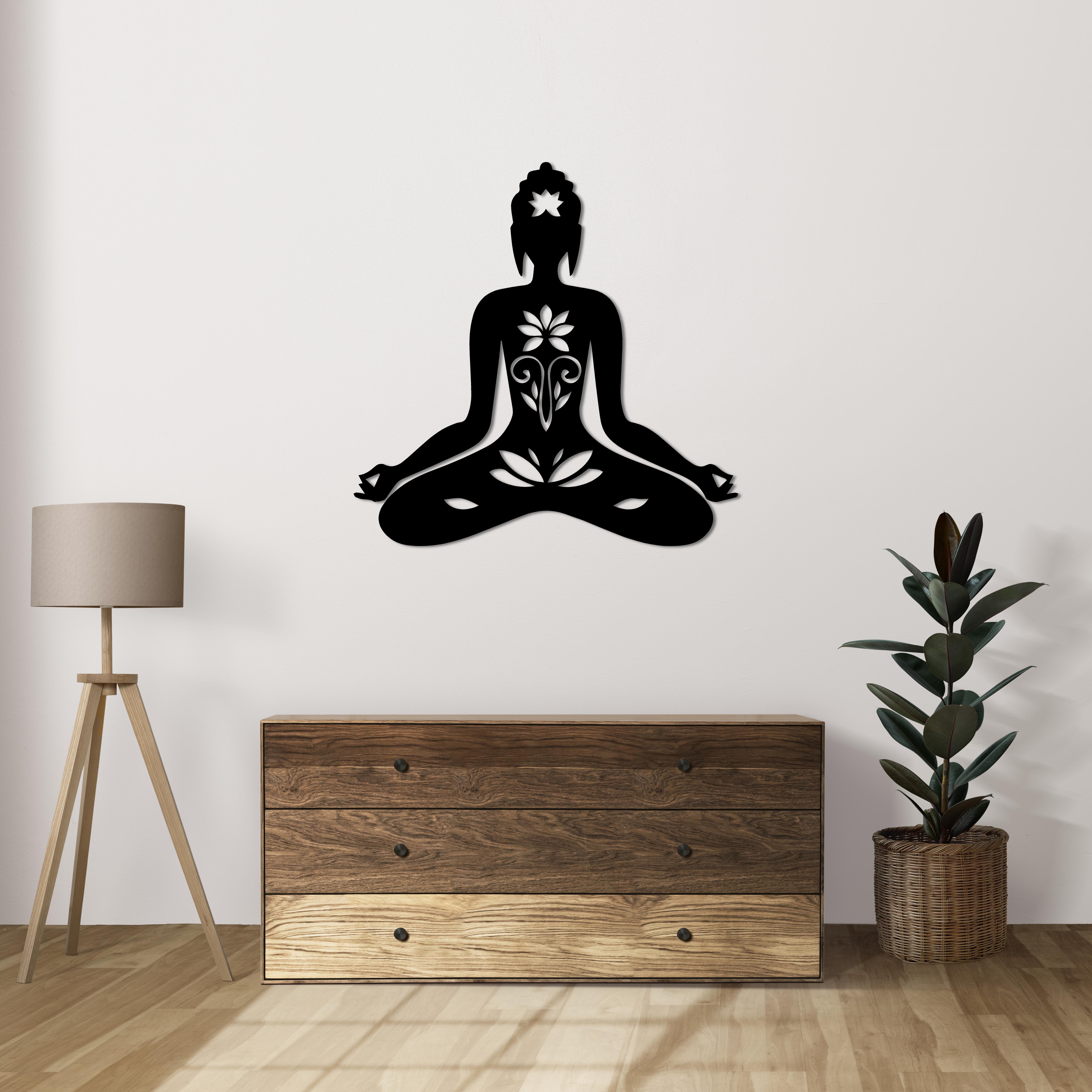Lotus Meditasyon – Metal Duvar Dekoru