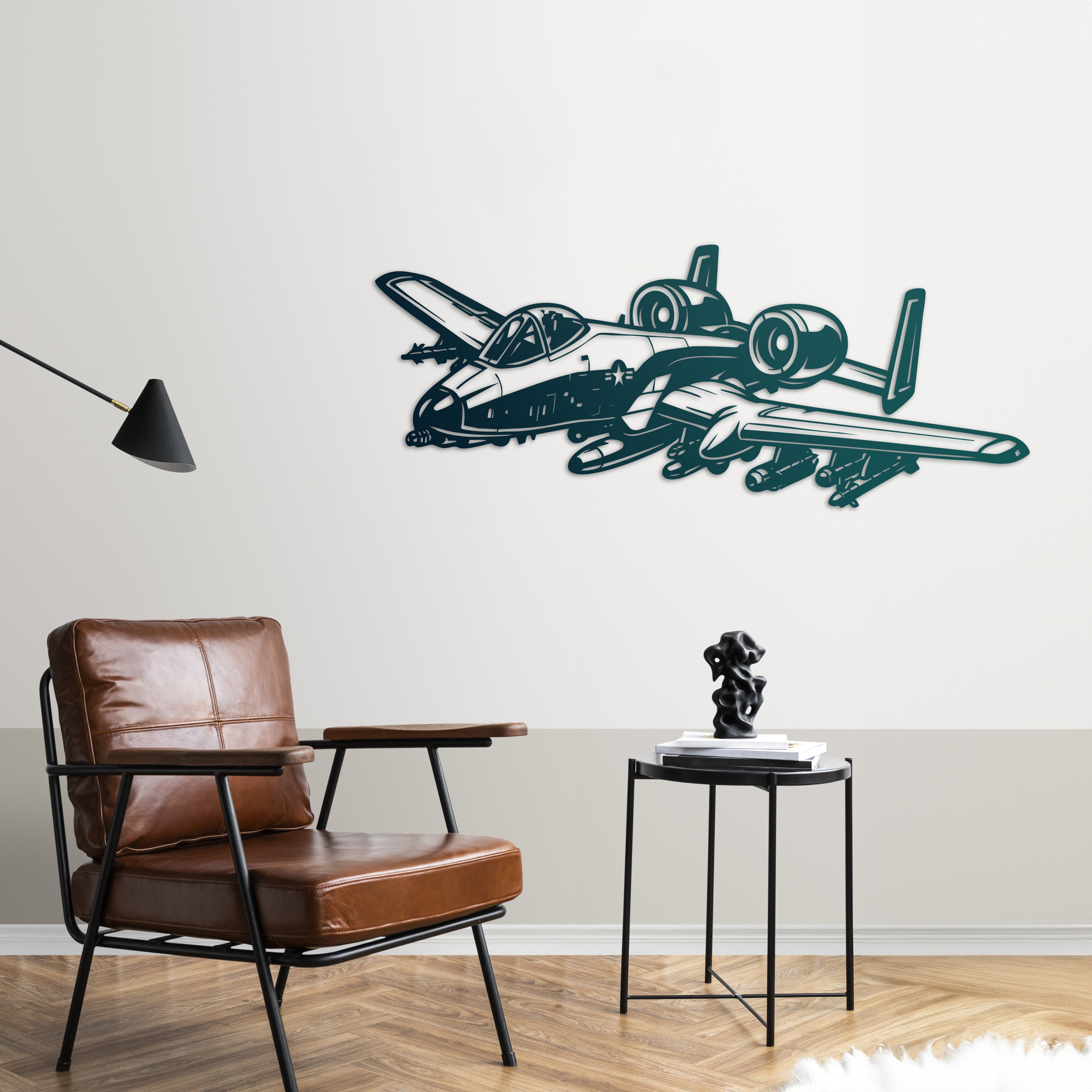 A-10 Thunderbolt – Jet Uçak Metal Duvar Dekoru