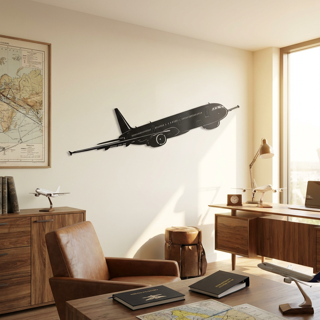 Airbus A321 – Uçak Metal Duvar Dekoru