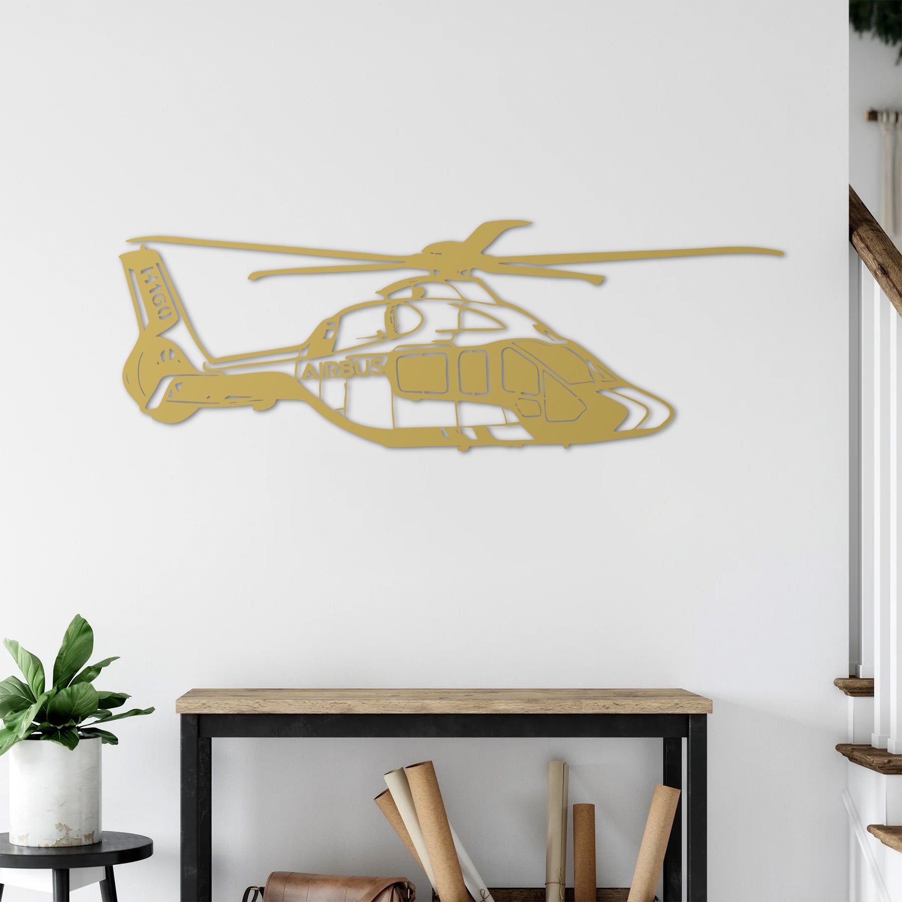 Airbus H160 – Helikopter Metal Duvar Dekoru