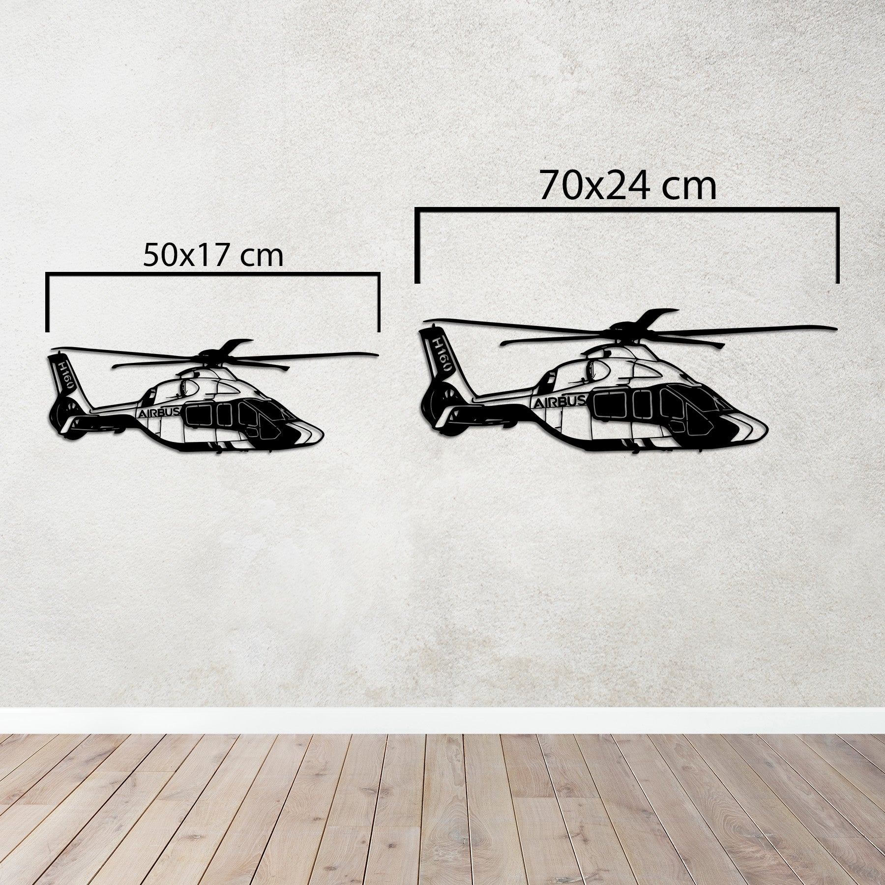Airbus H160 – Helikopter Metal Duvar Dekoru