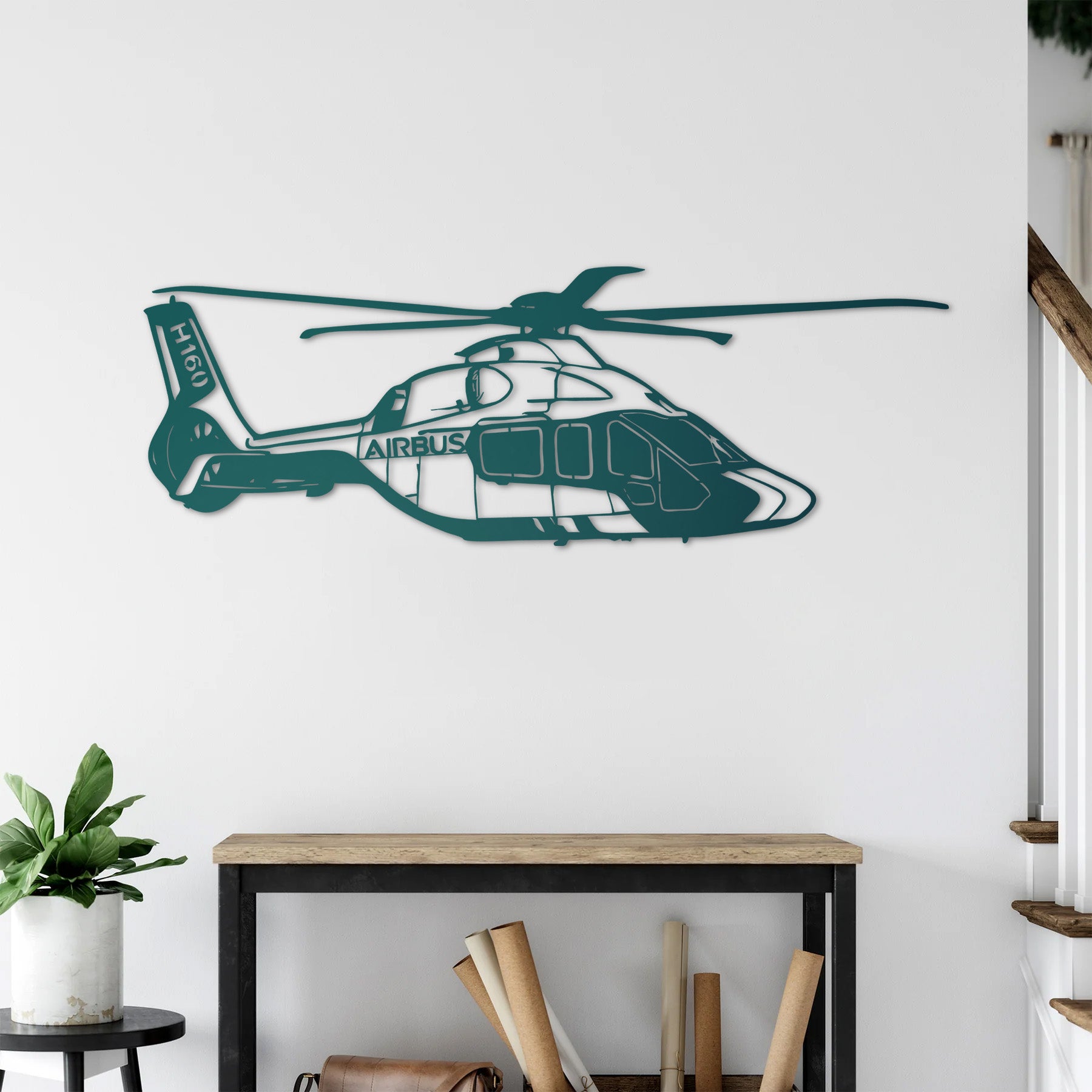 Airbus H160 – Helikopter Metal Duvar Dekoru