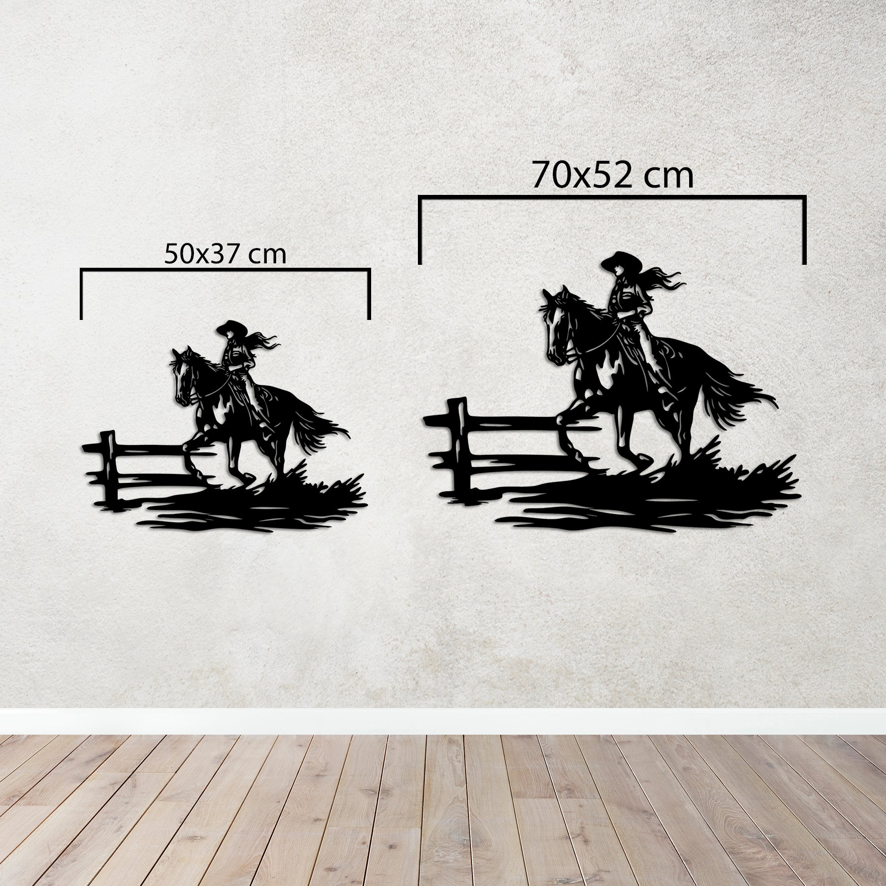 Özgürlüğün İzinde At Metal Duvar Dekoru