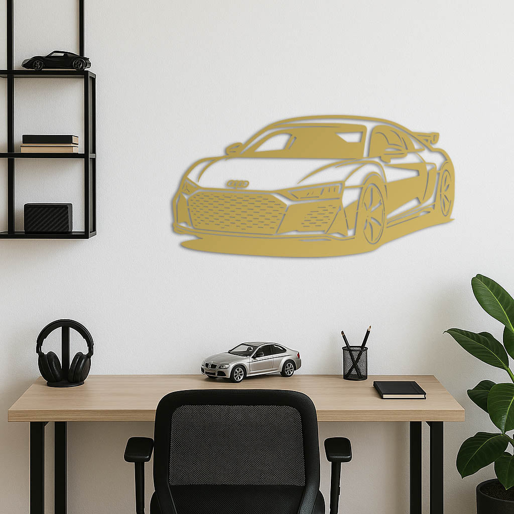 Audi R8 – Araba Metal Duvar Dekoru