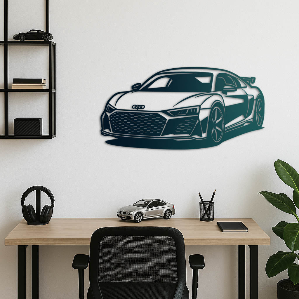 Audi R8 – Araba Metal Duvar Dekoru
