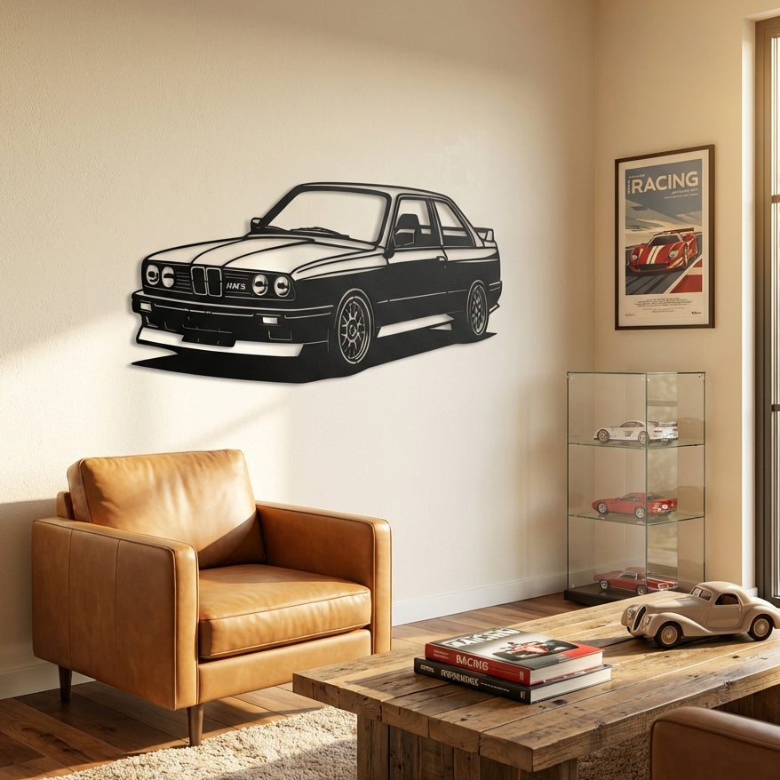 BMW E30 M3 – Araba Metal Duvar Dekoru