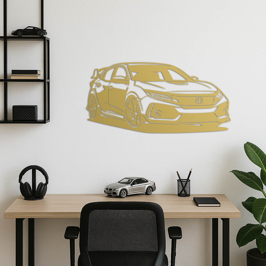 Honda Civic Type R – Araba Metal Duvar Dekoru