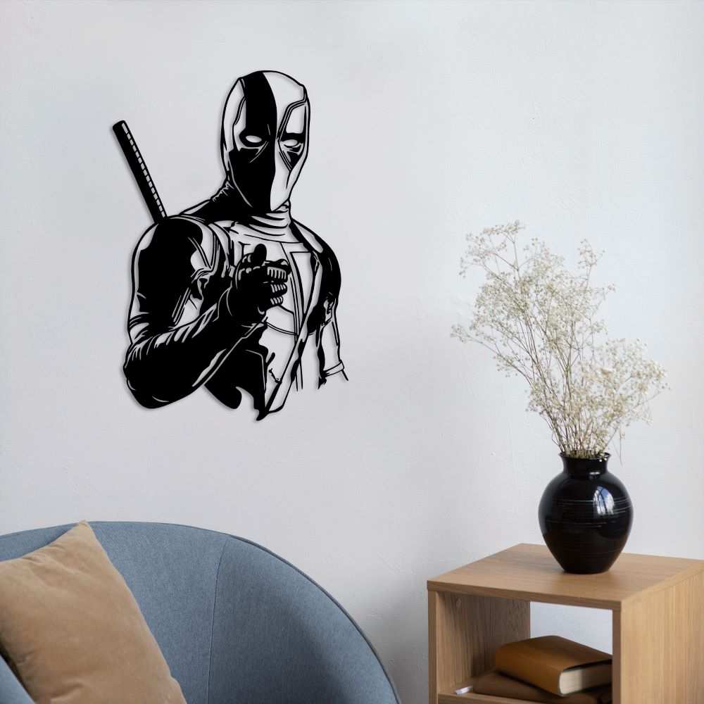 Deadpool Metal Duvar Dekoru