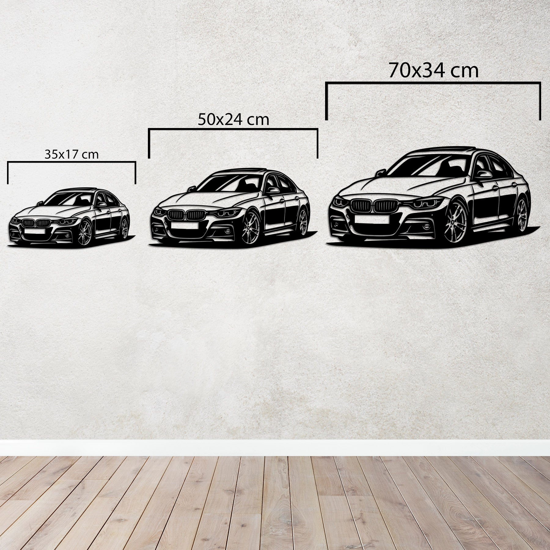 BMW F30 – Araba Metal Duvar Dekoru