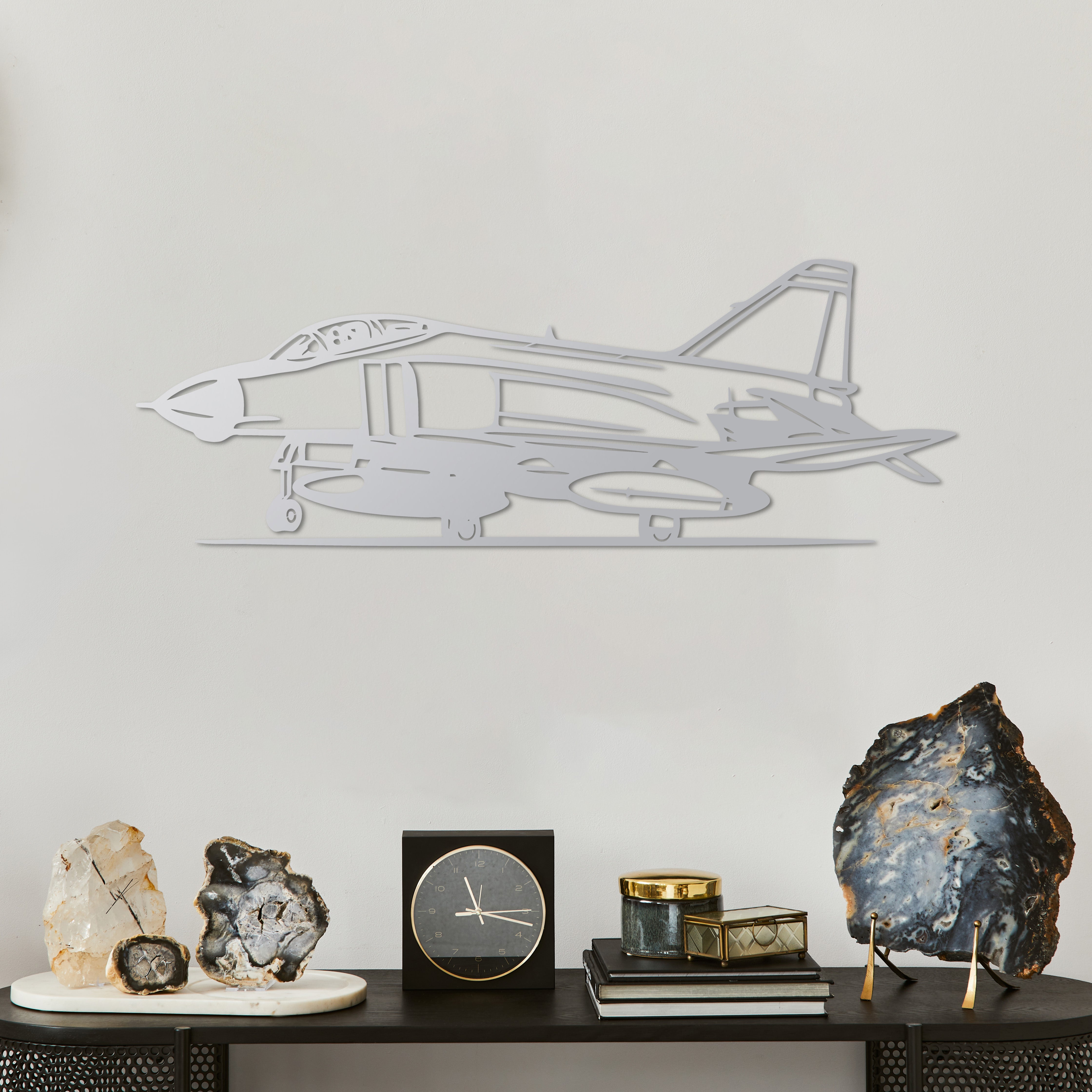 F-4 Phantom – Jet Uçak Metal Duvar Dekoru