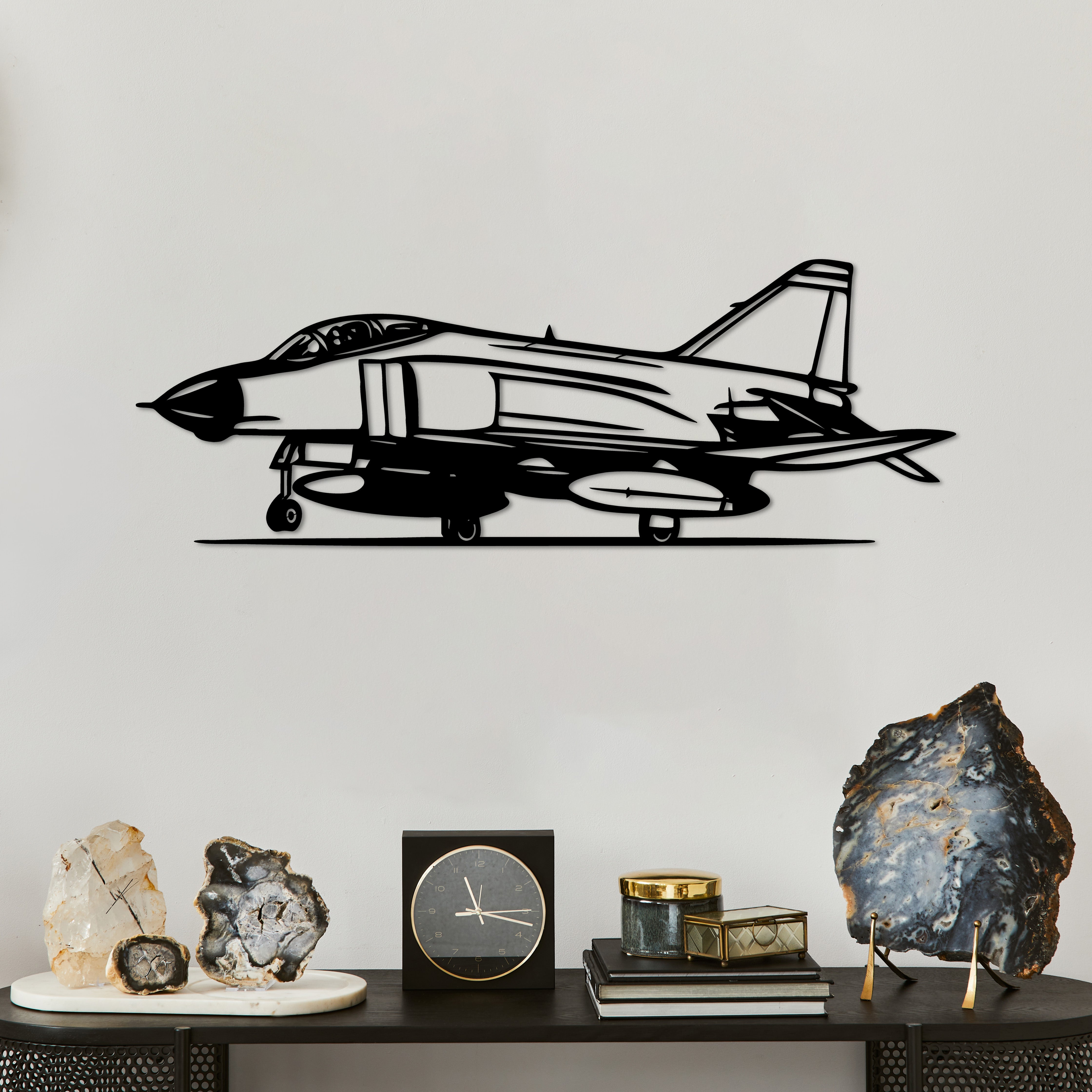 F-4 Phantom – Jet Uçak Metal Duvar Dekoru