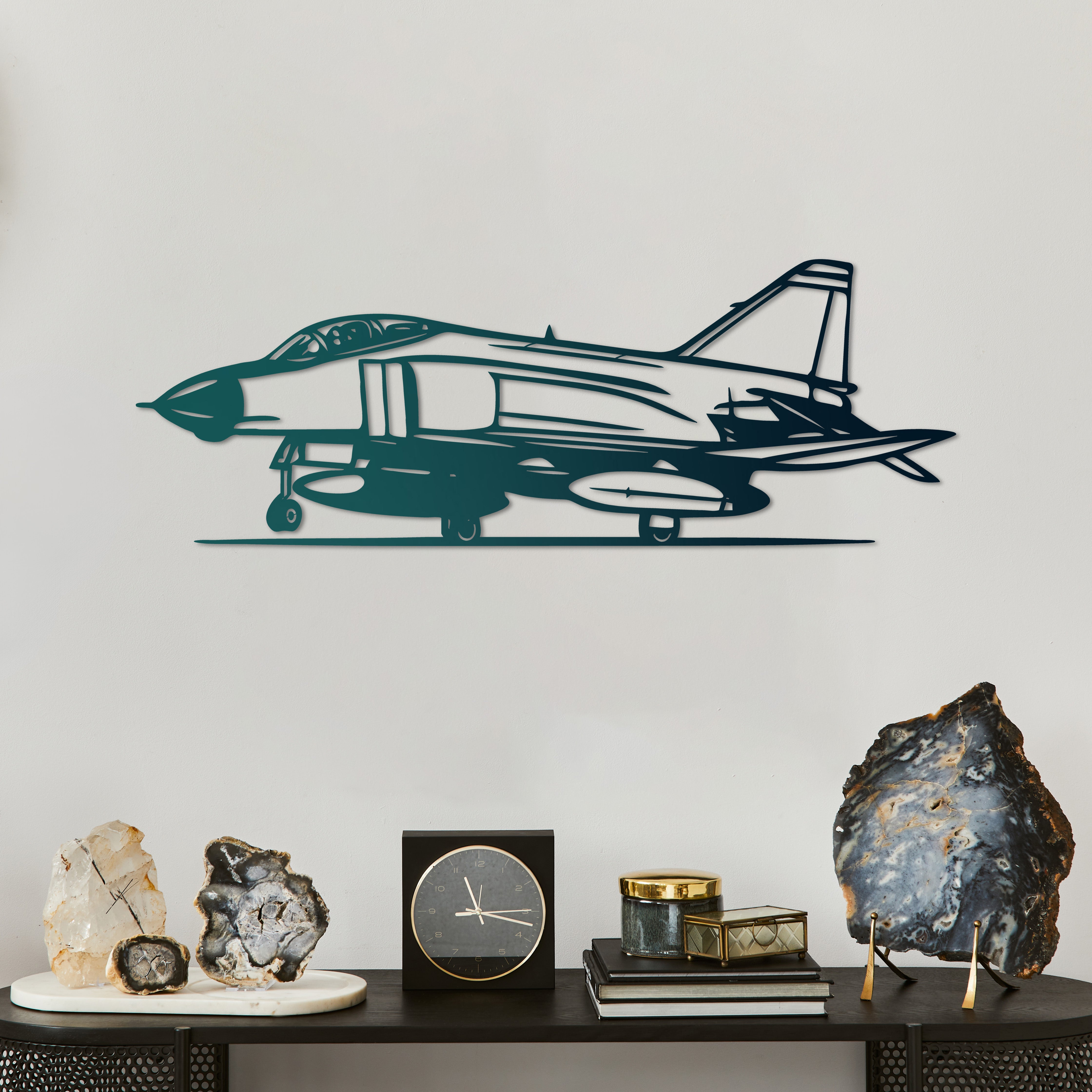 F-4 Phantom – Jet Uçak Metal Duvar Dekoru