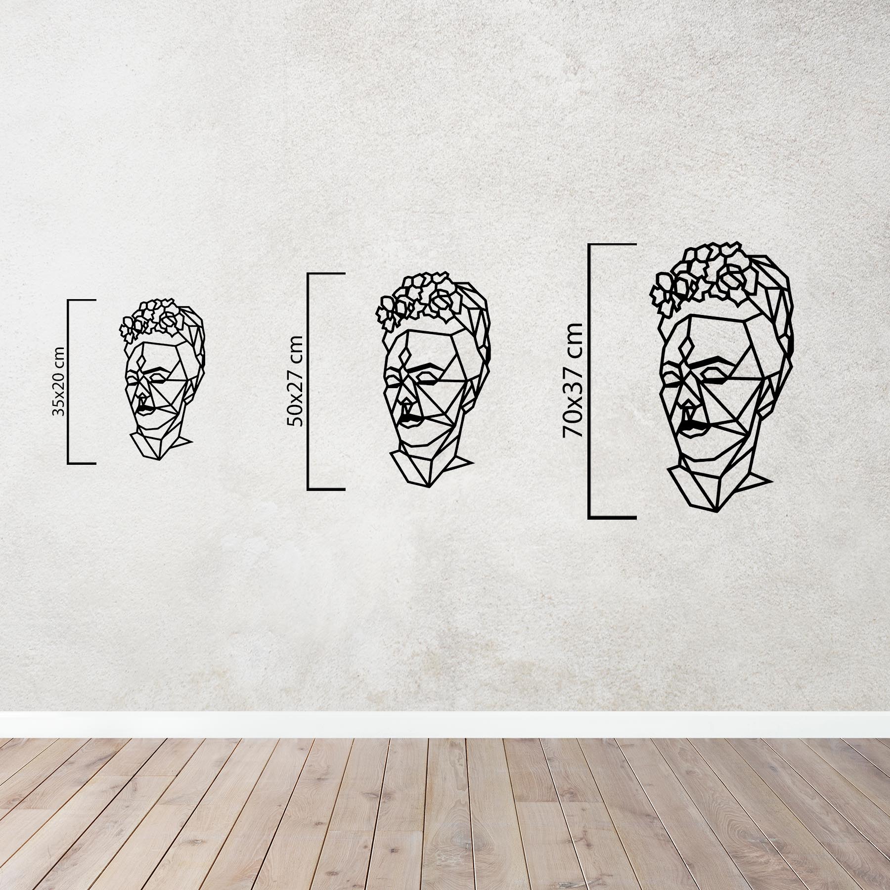 Kırılgan Gücün Portresi Frida Kahlo Metal Duvar Dekoru