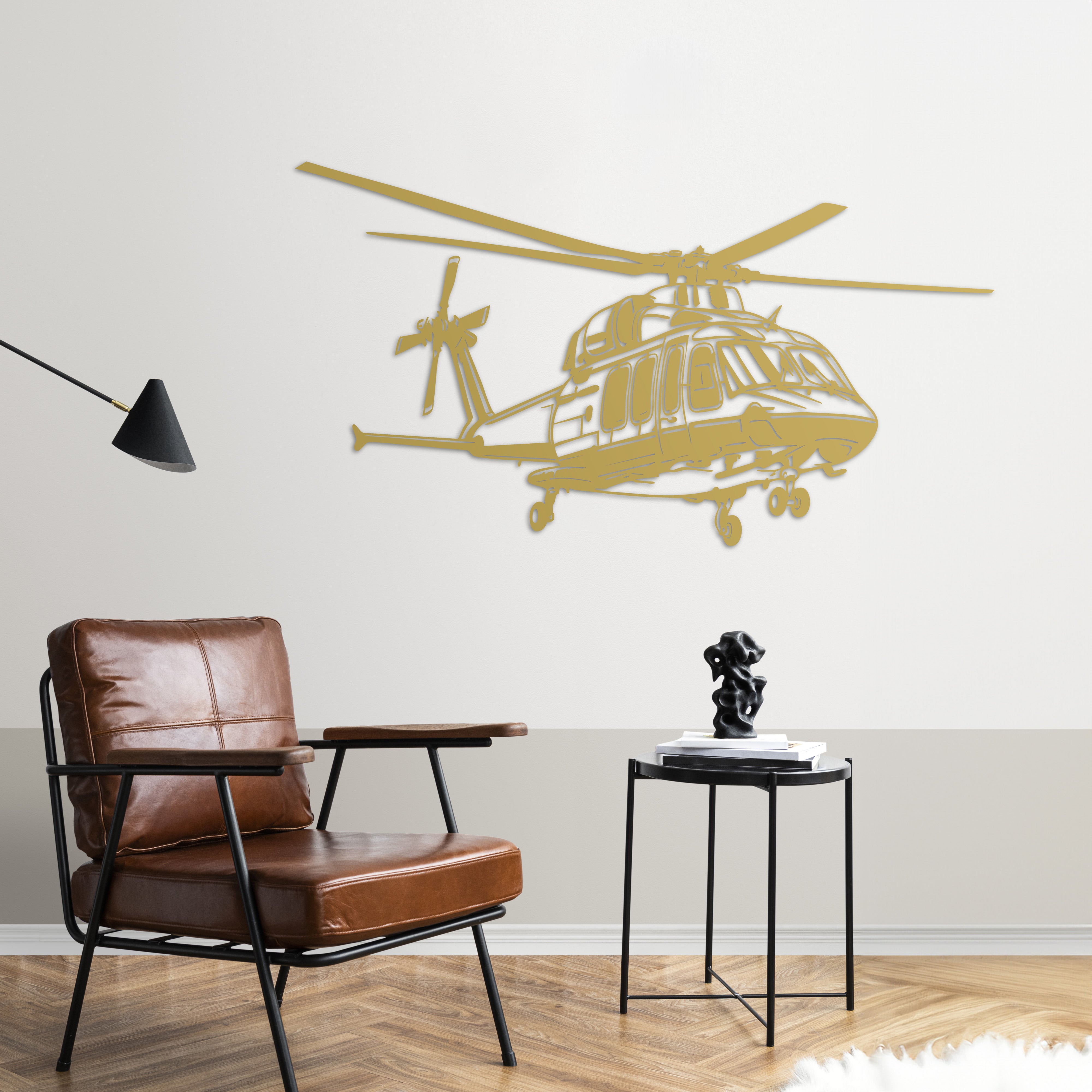 GÖKBEY – Yerli Helikopter Metal Duvar Dekoru