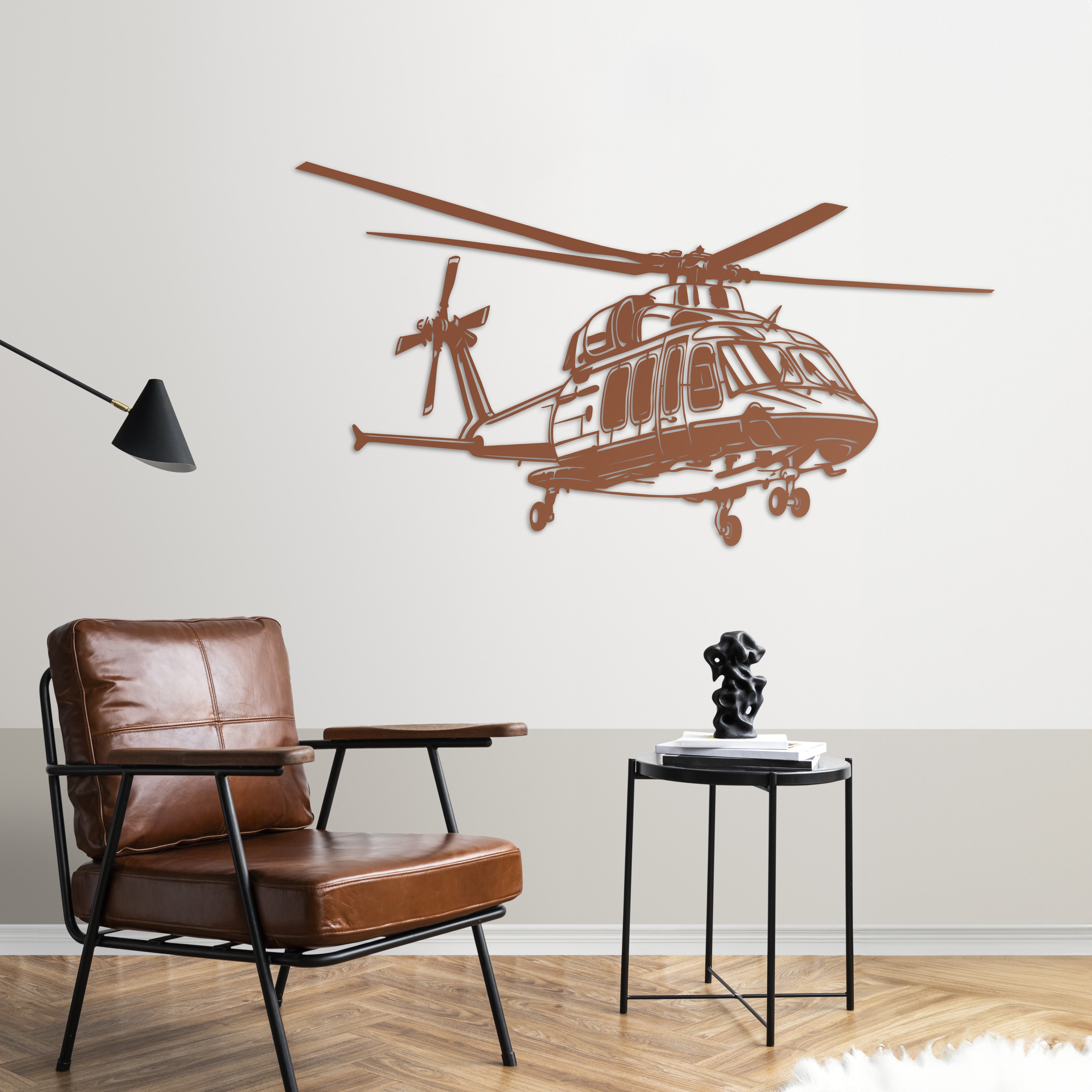 GÖKBEY – Yerli Helikopter Metal Duvar Dekoru