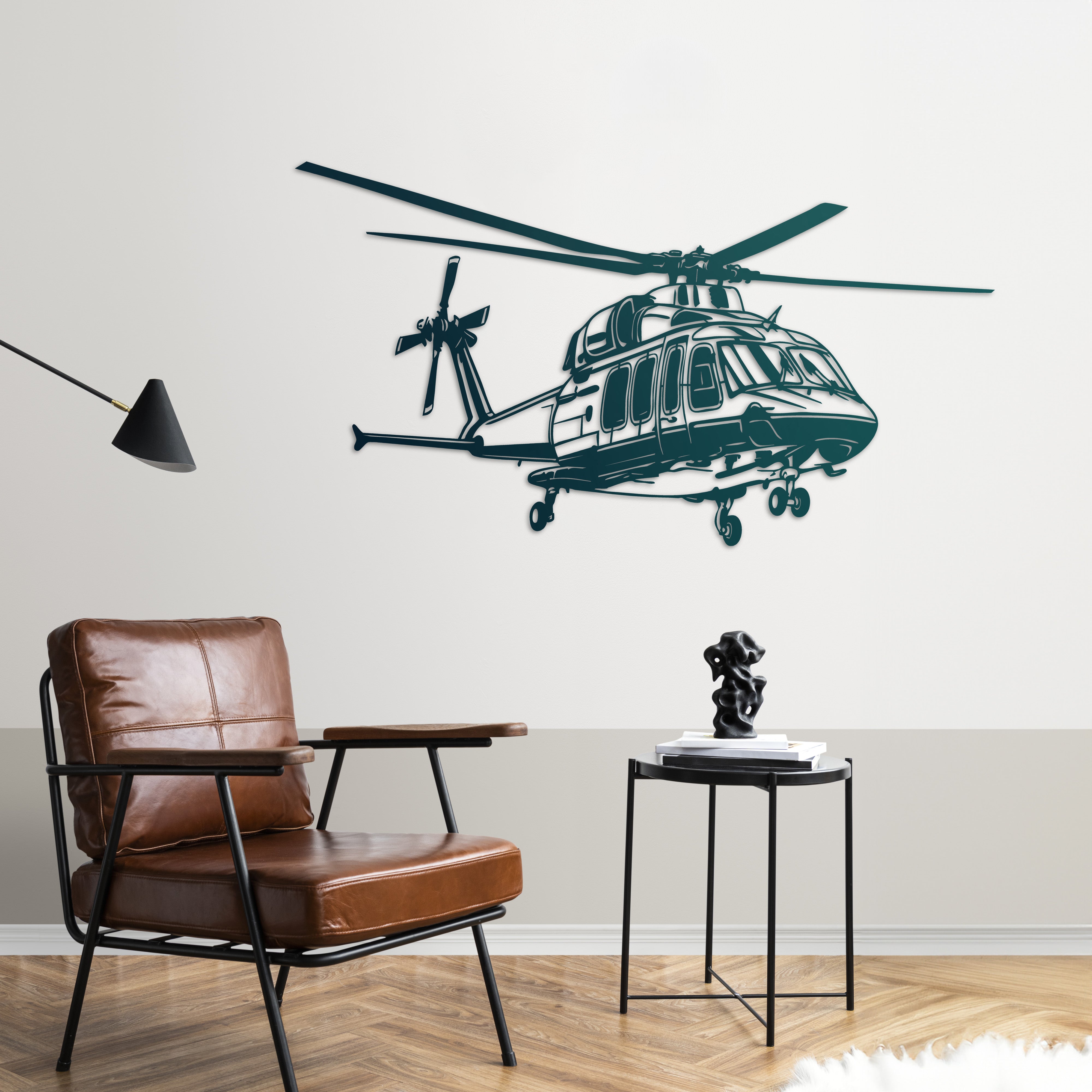 GÖKBEY – Yerli Helikopter Metal Duvar Dekoru