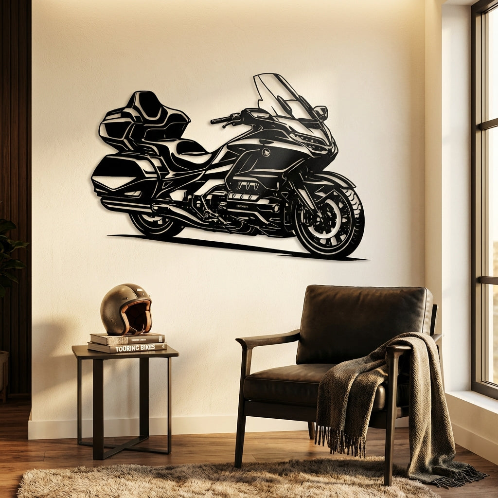 Honda Gold Wing – Motosiklet Metal Duvar Dekoru