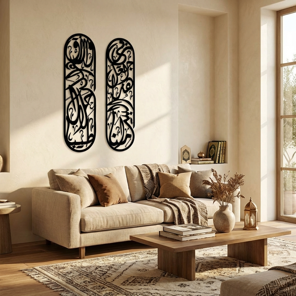 Rızık Bereket Duası – İslami Metal Duvar Dekoru