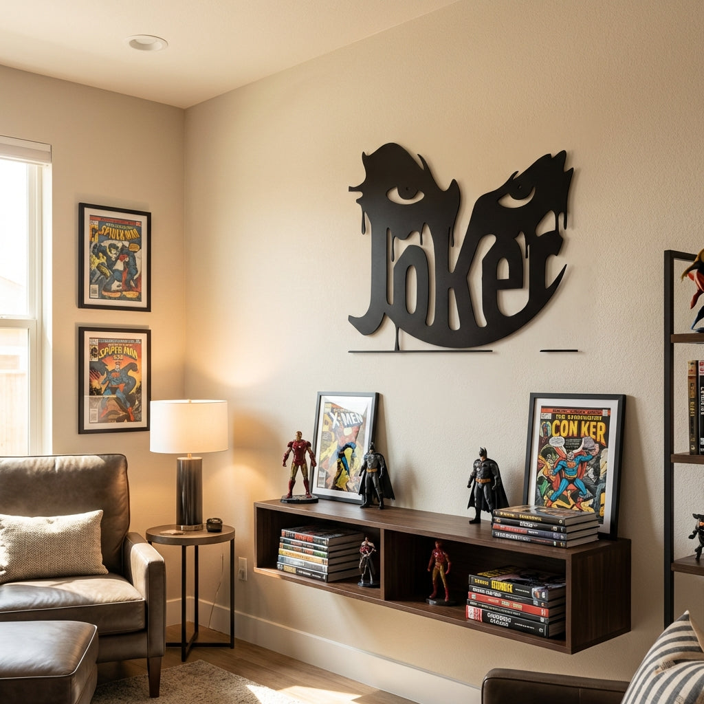 Joker'in Gözleri Metal Duvar Dekoru