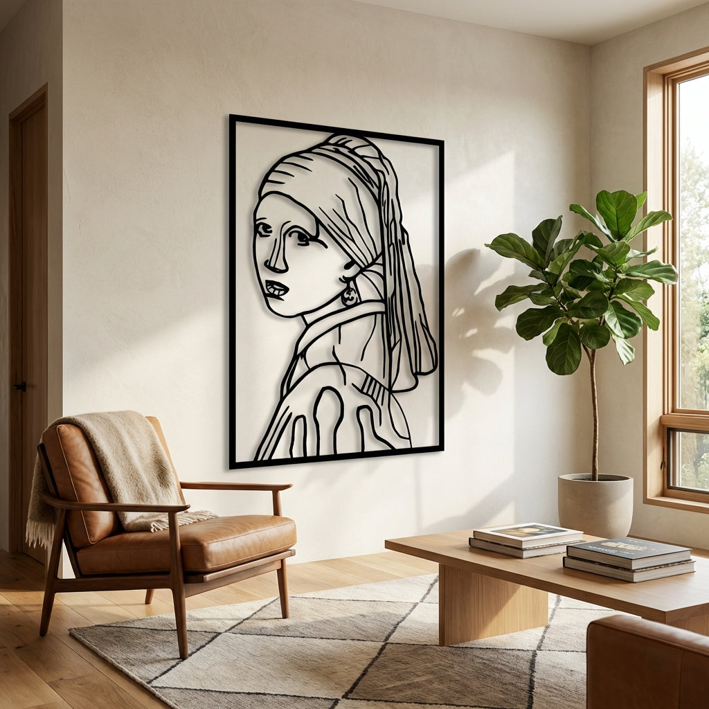 Bakışın Sessizliği Metal Duvar Dekoru