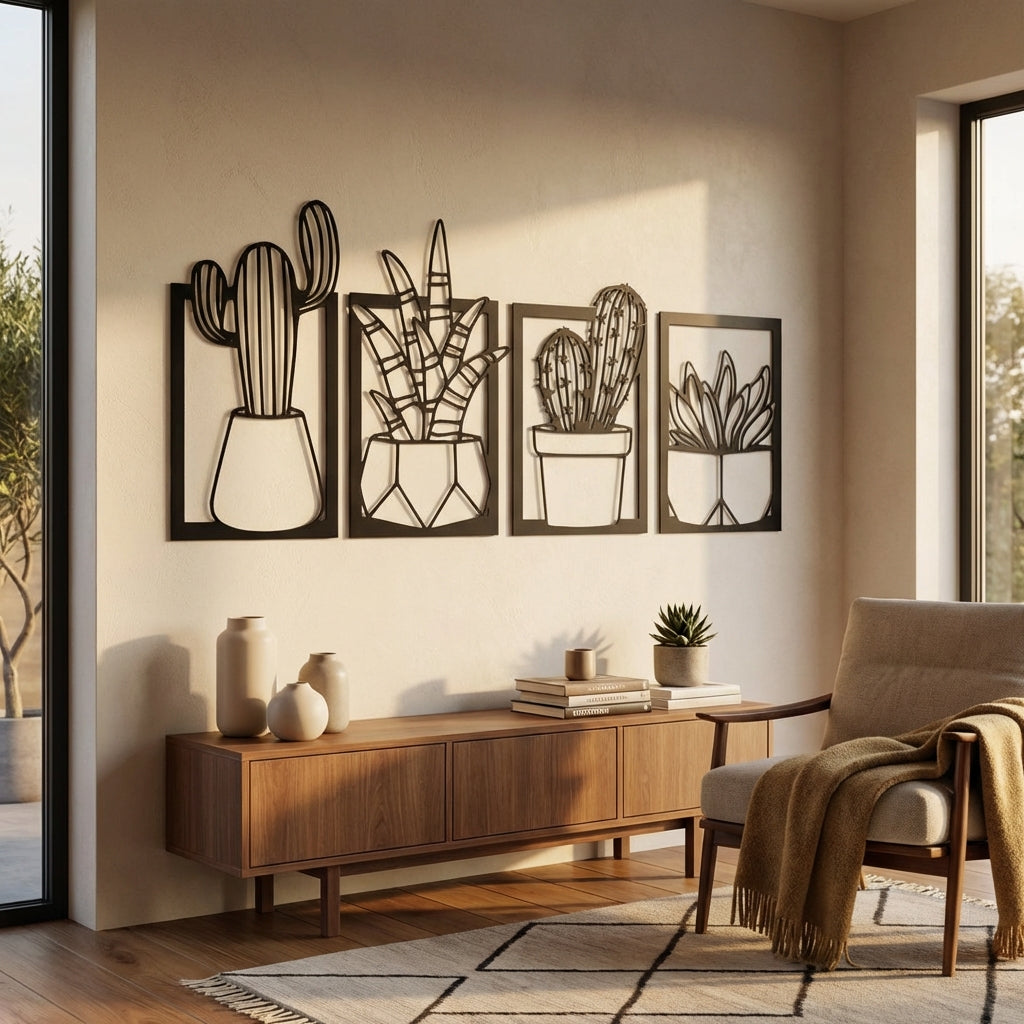 Çölün İhtişamı Metal Duvar Dekoru