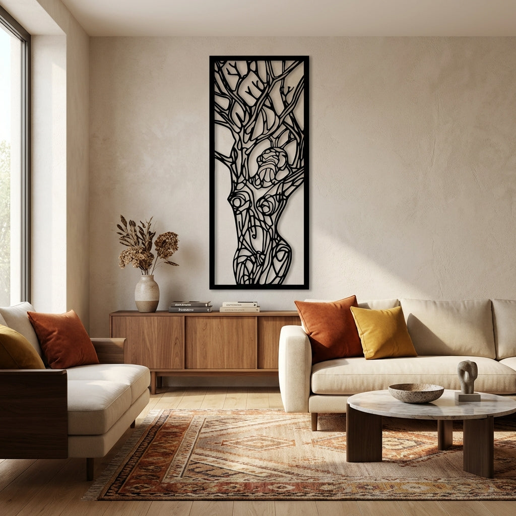 Doğanın Ruhuyla Metal Duvar Dekoru