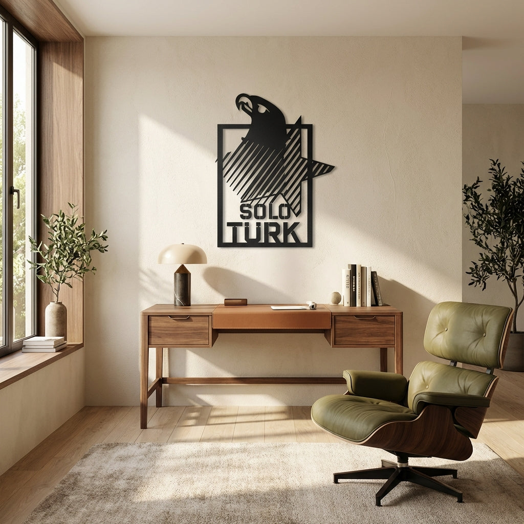 Gökyüzünün Kahramanı Solo Türk Metal Duvar Dekoru