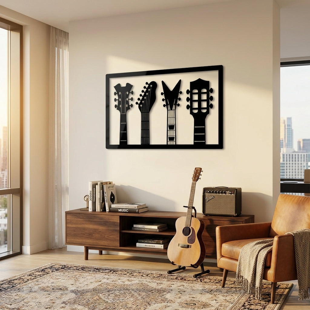 Müzik Tınısı Metal Duvar Dekoru