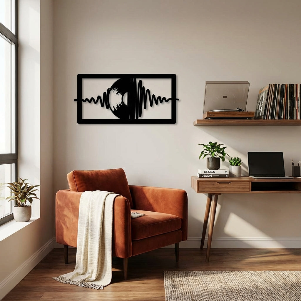 Plak Müzik Metal Duvar Dekoru