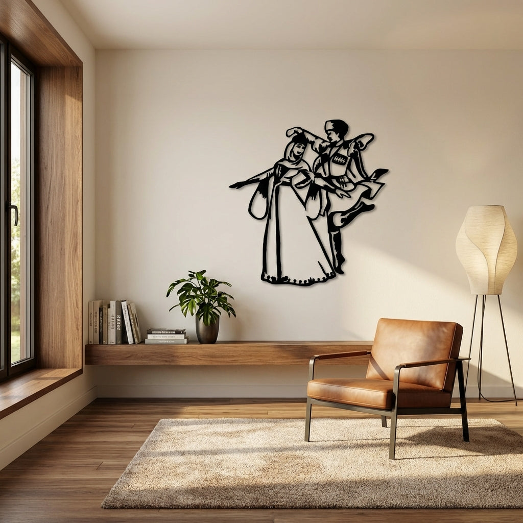 Zeybek Dansı – Metal Duvar Dekoru