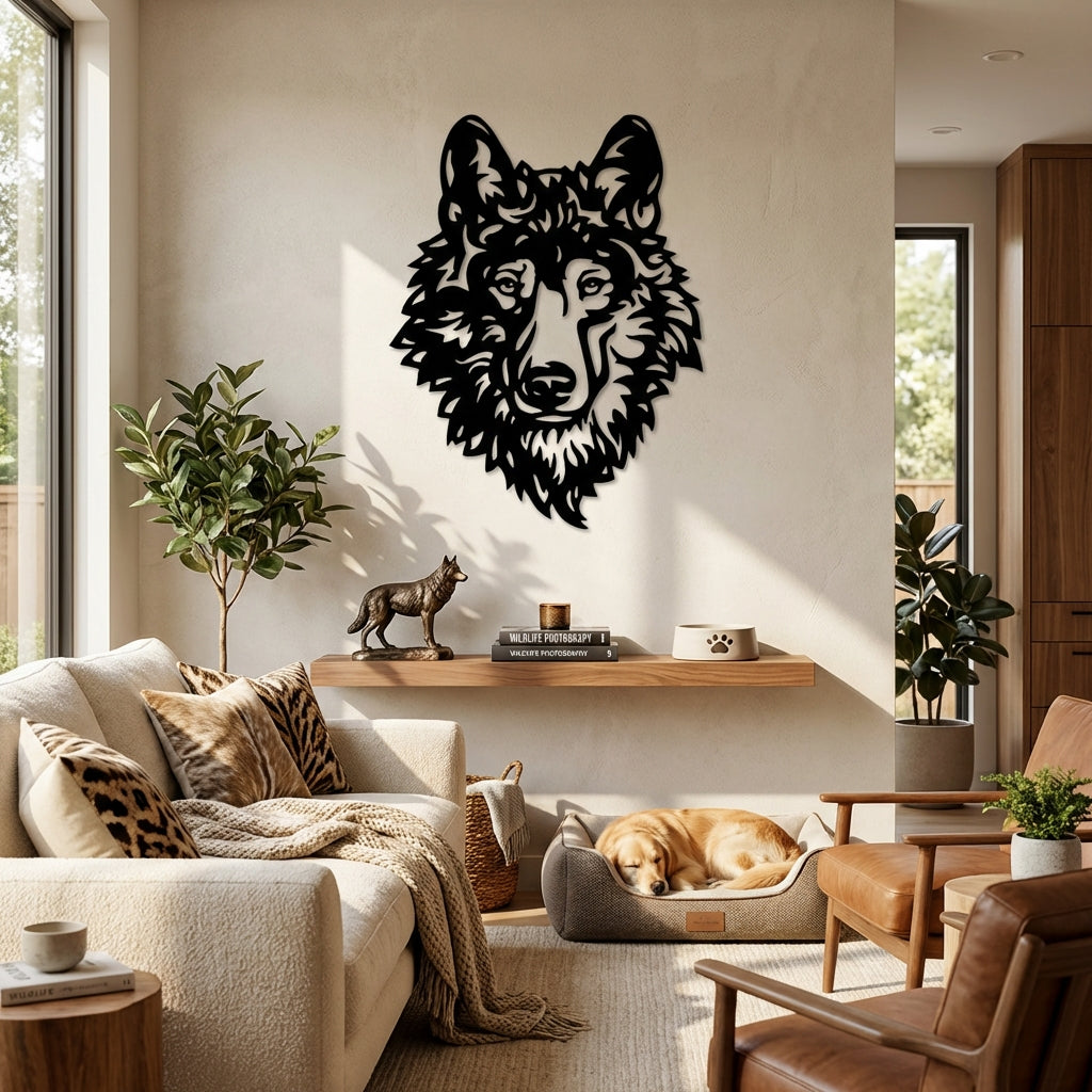 Asil Kurt Metal Duvar Dekoru